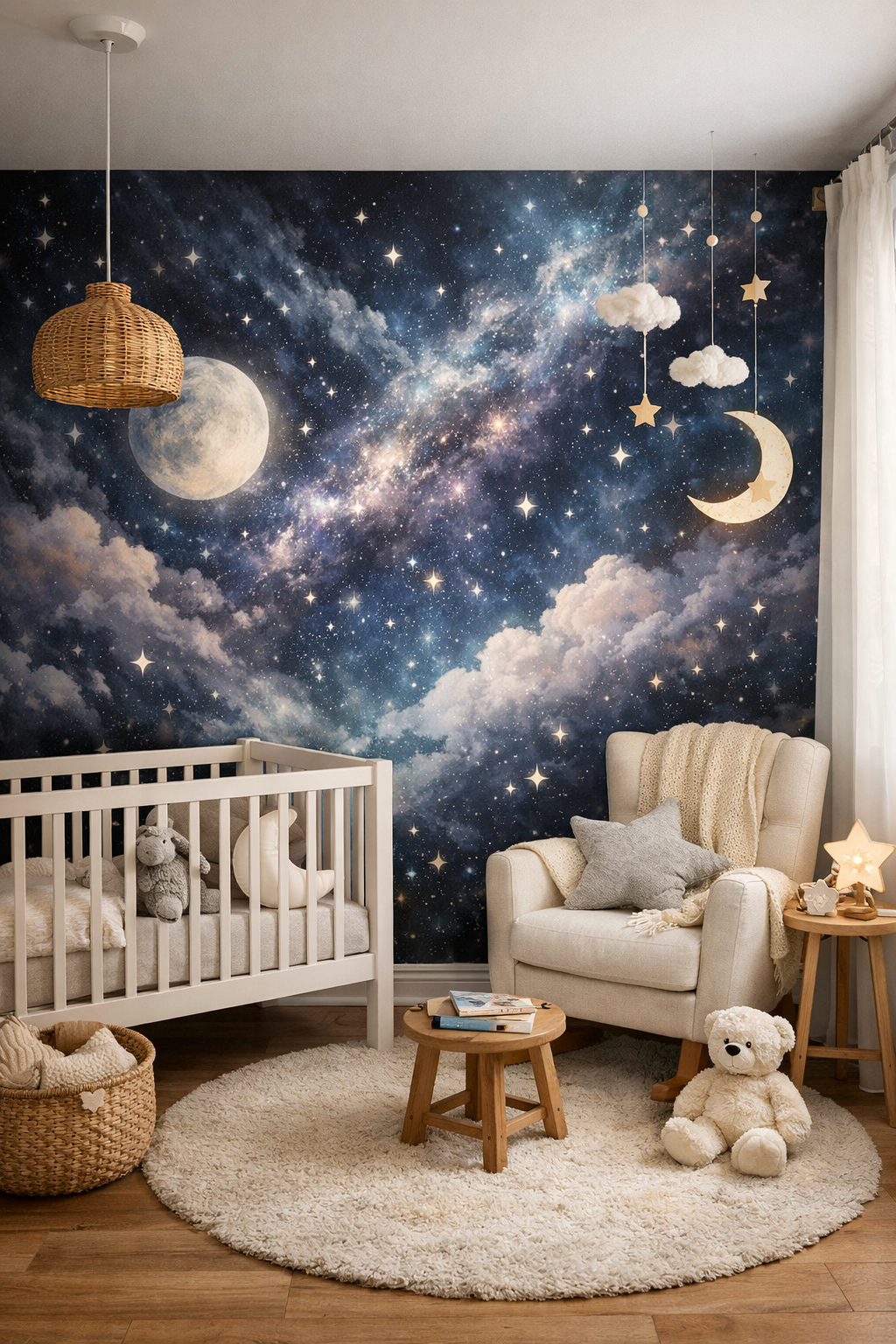 starry dreamy cosmic nursery