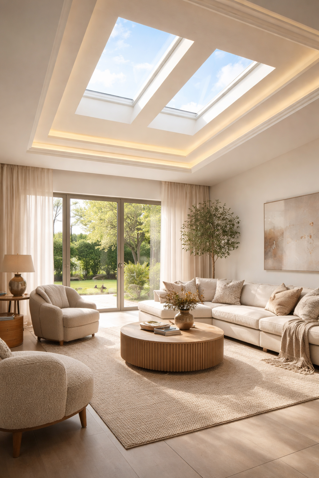 enhance space with skylights