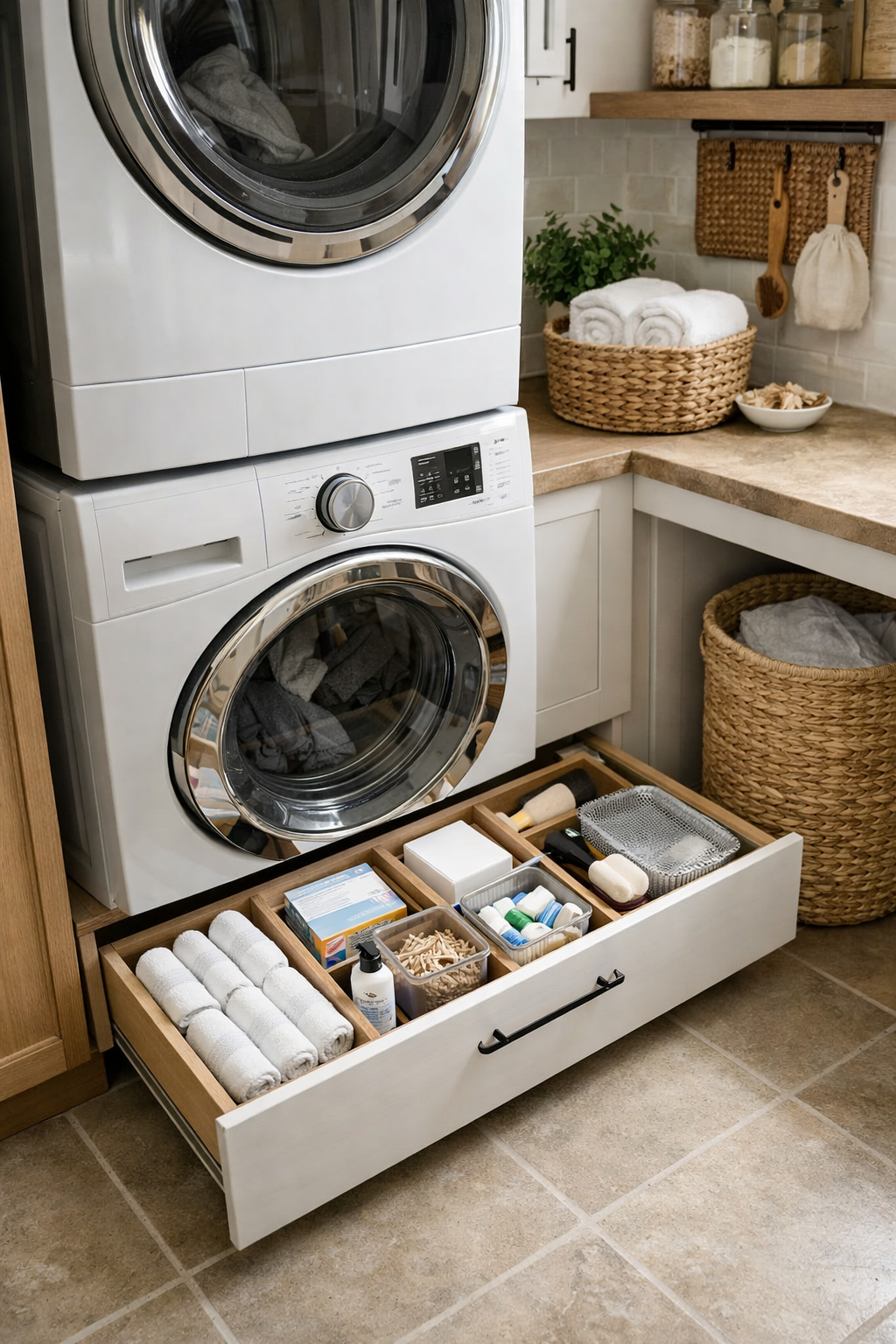 under stack drawer organization