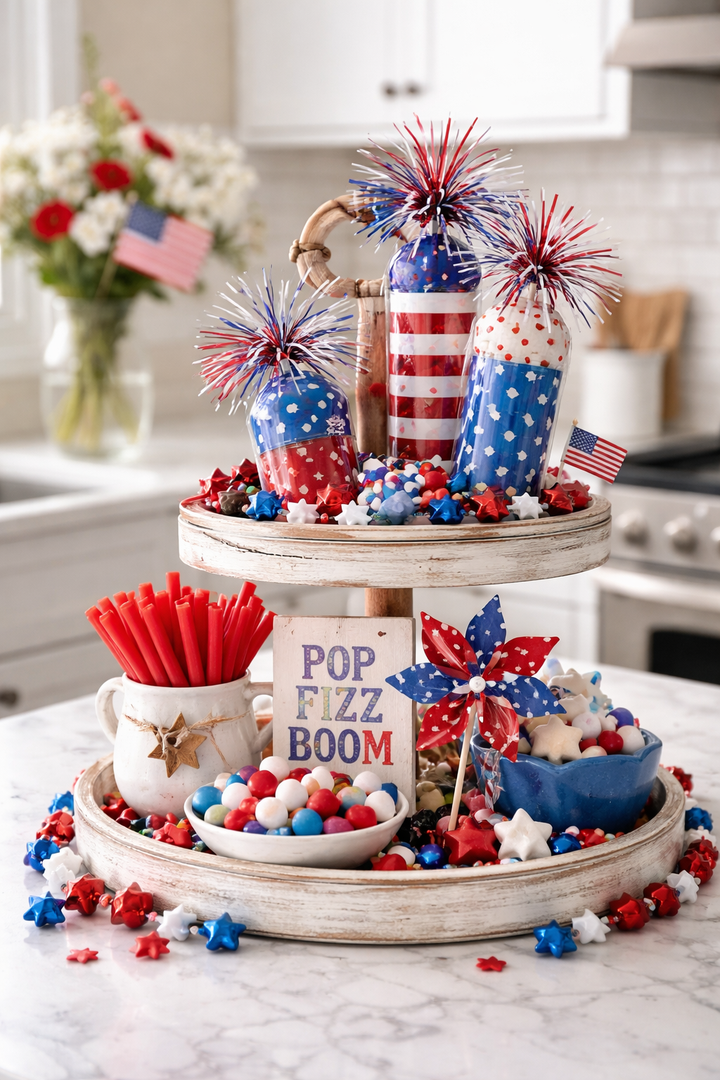 vibrant colorful explosive display