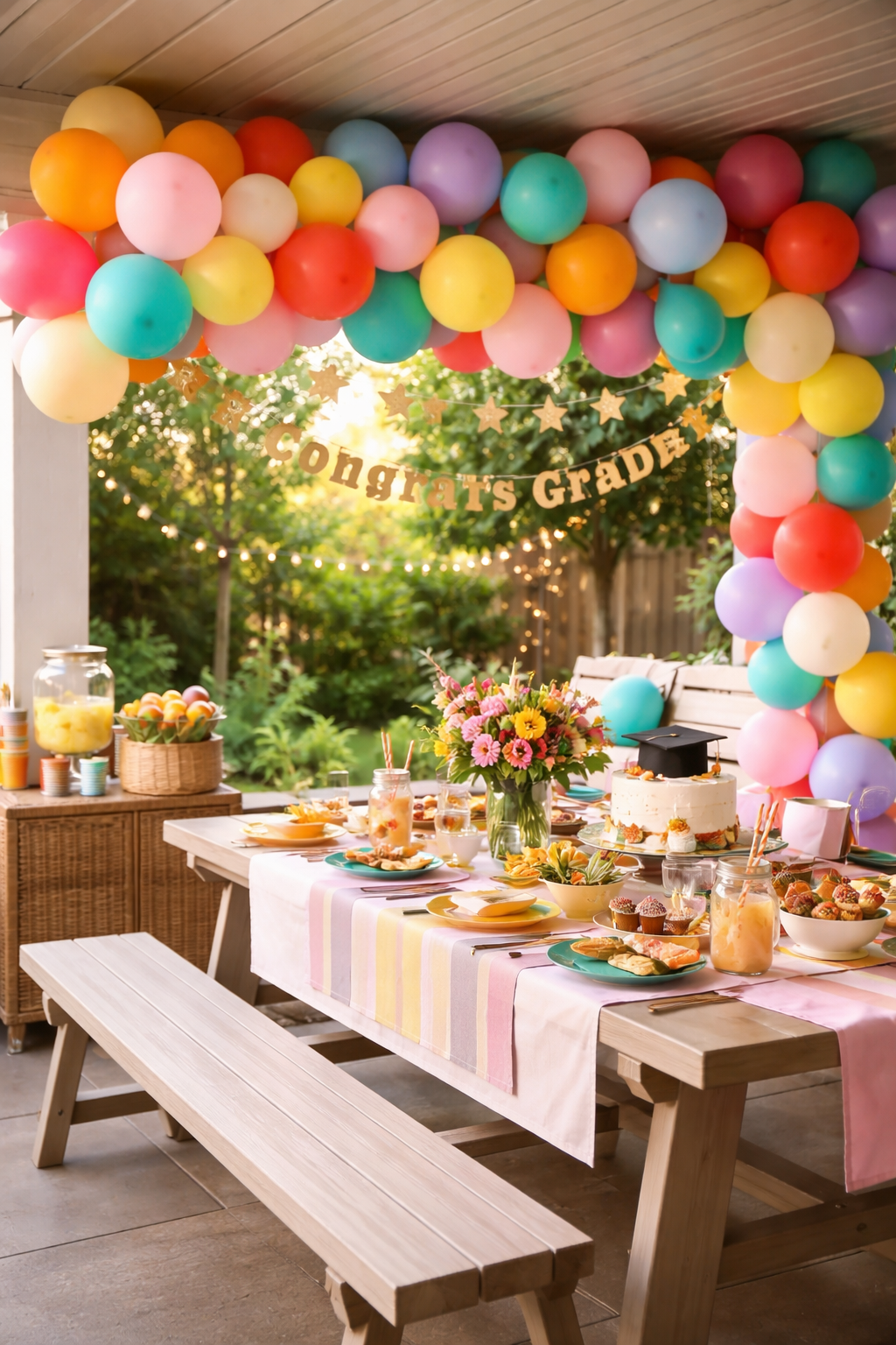 colorful balloon decorations