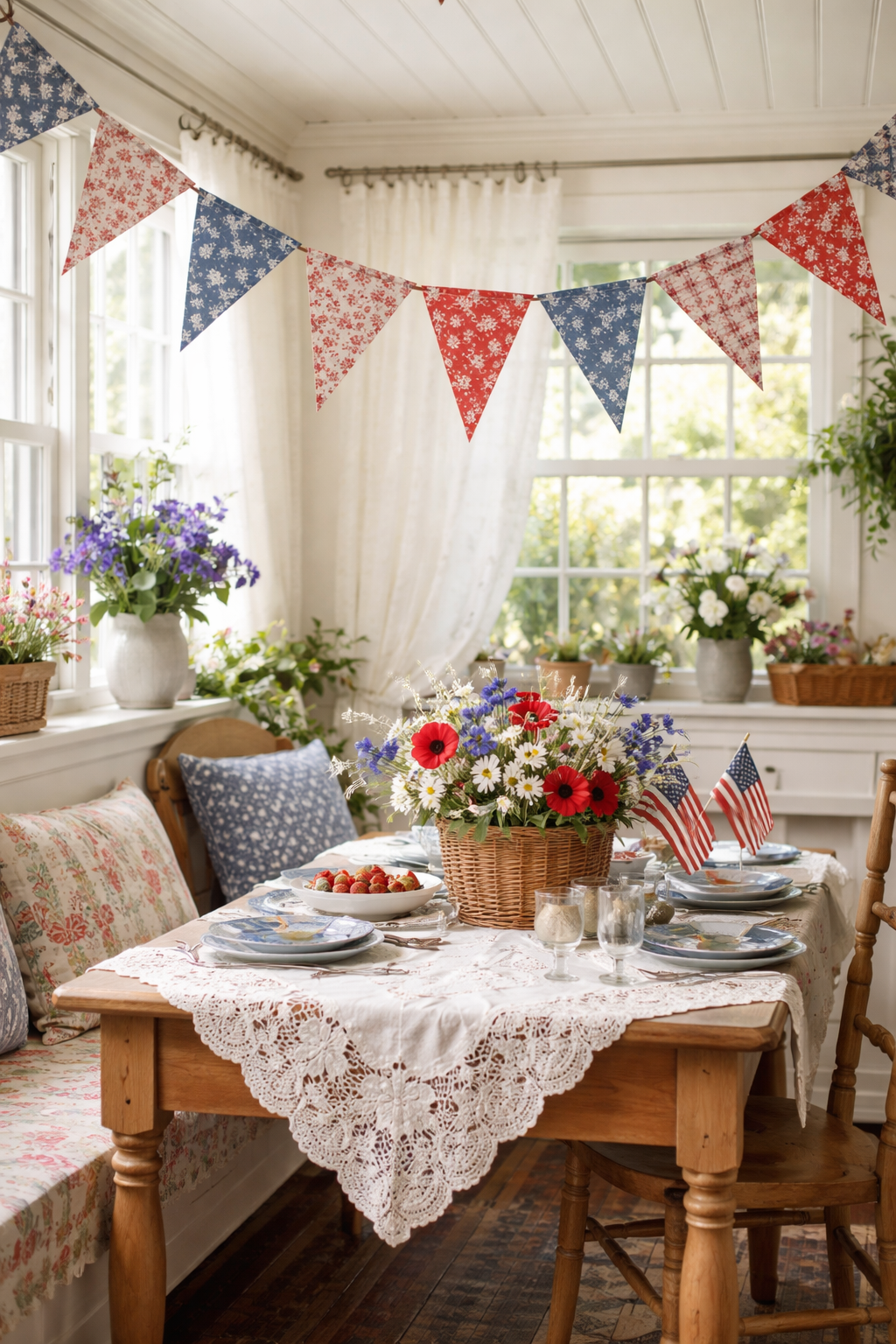 liberty print cottage decor