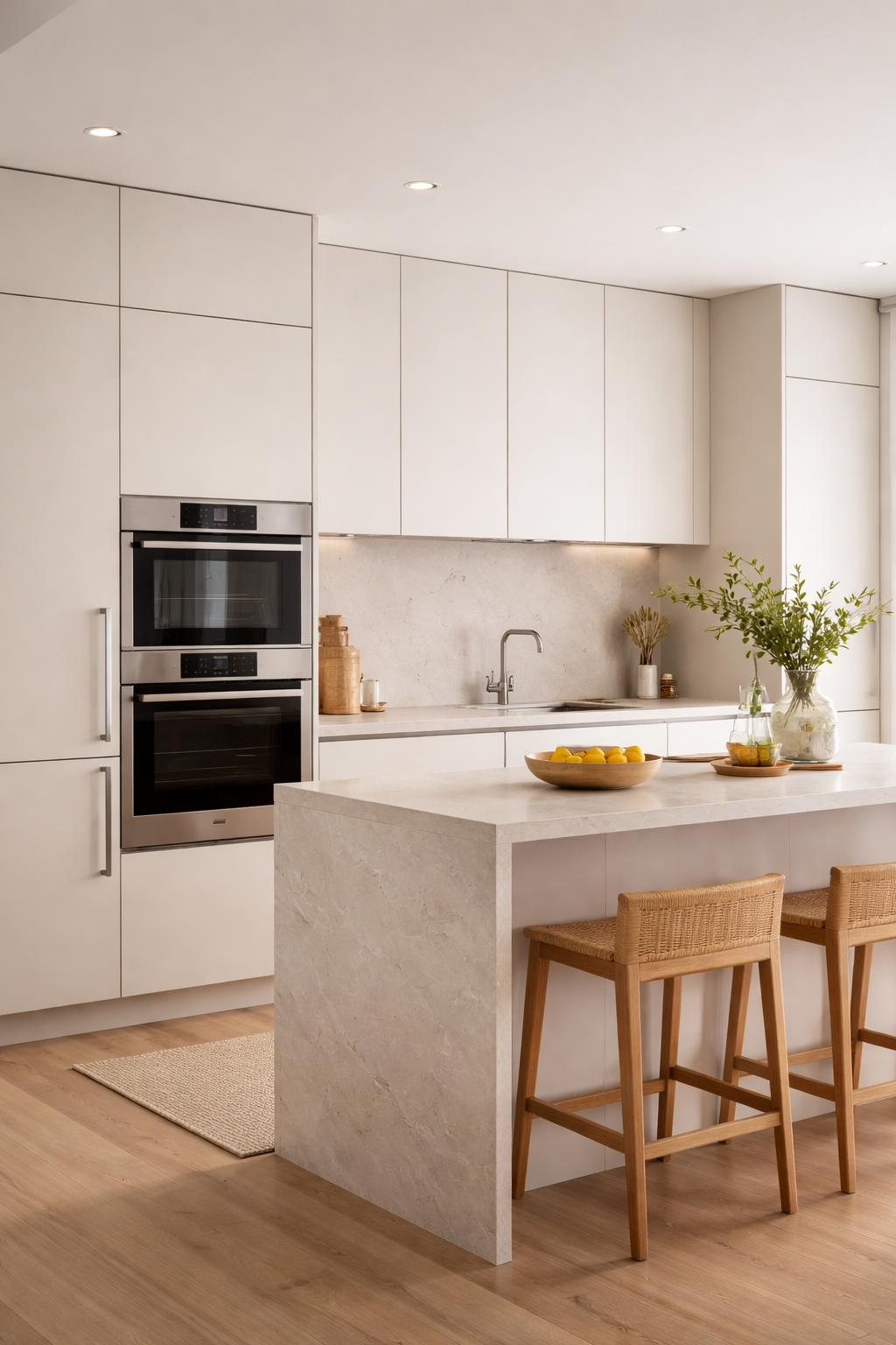 seamless minimalist kitchen integration