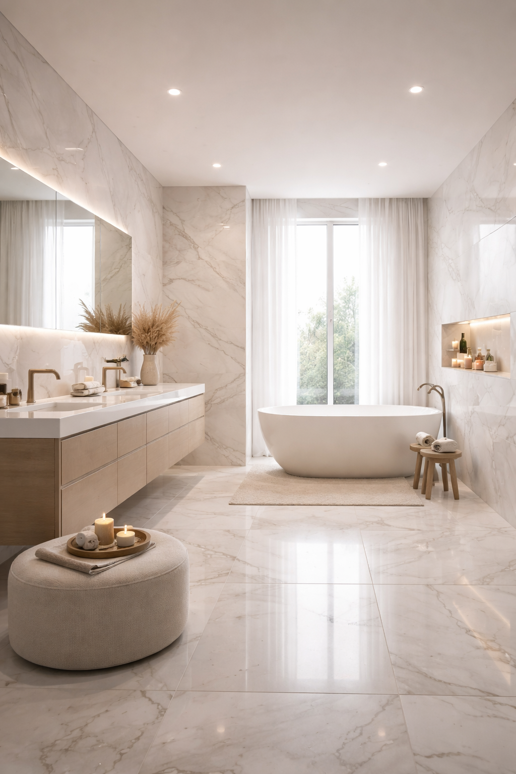 seamless spacious tile design