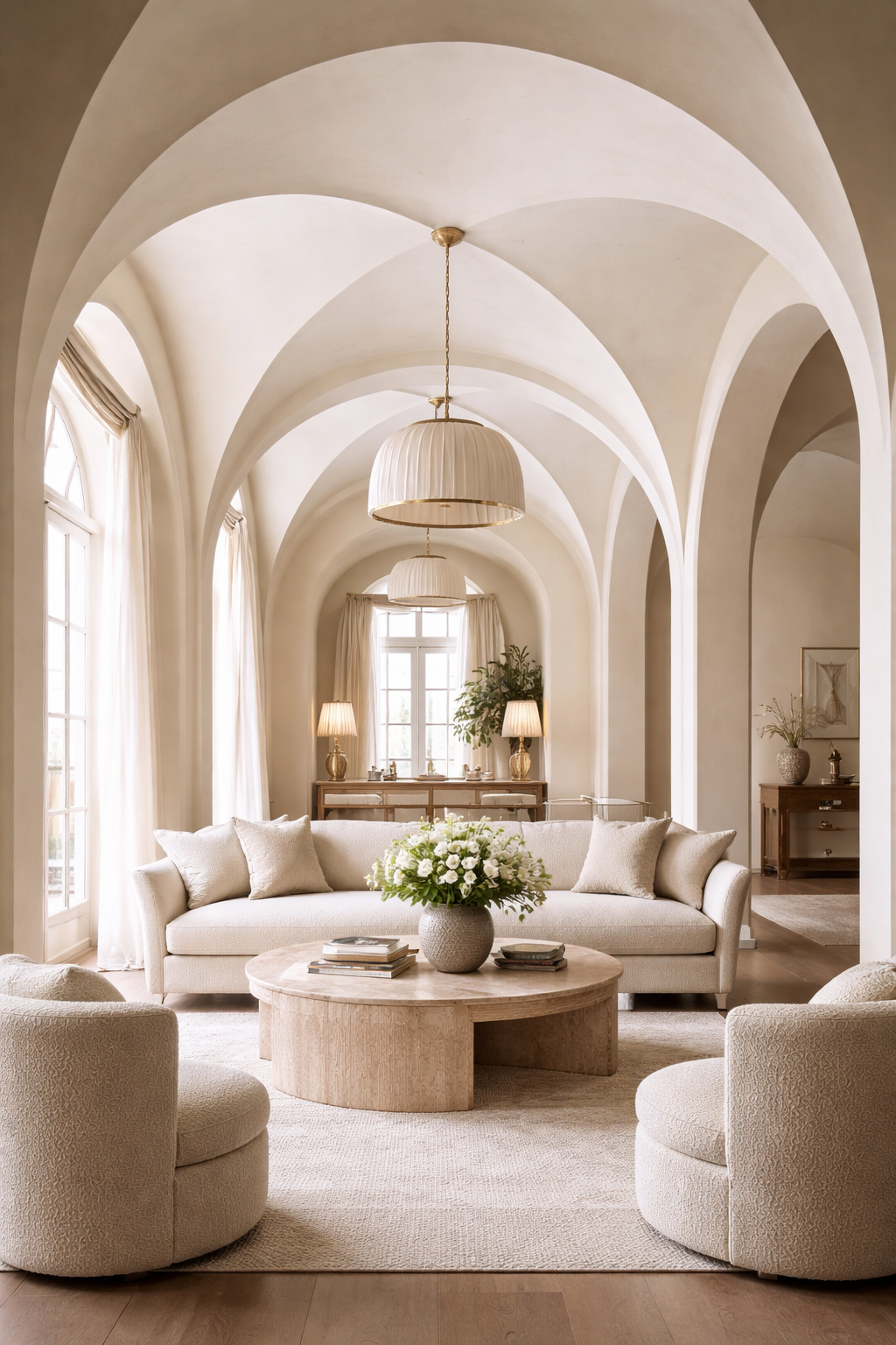 elegant flowing curved arches