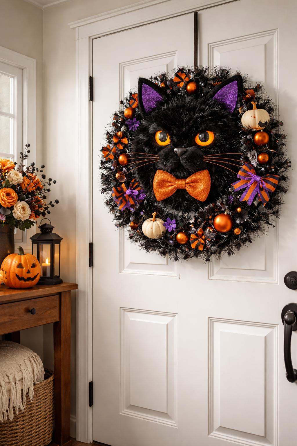 45 Halloween Wreath Ideas to Impress Your Trick-or-Treaters Before October 9 Halloween Wreath