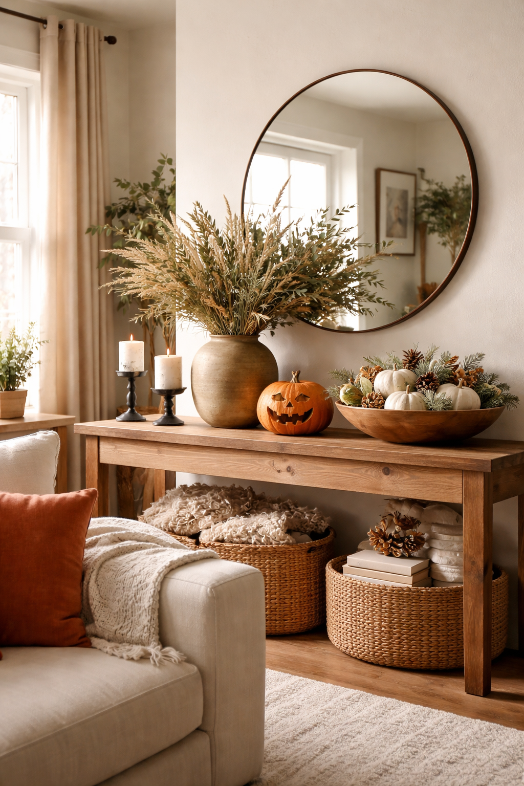 halloween decor that doubles for Thanksgiving