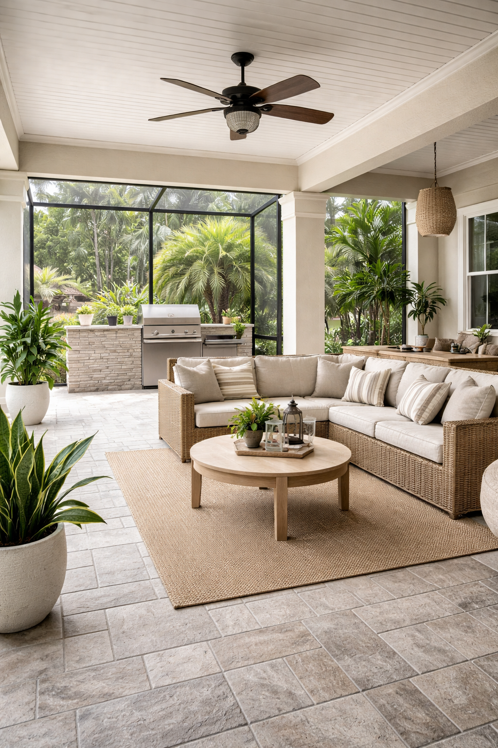 durable low maintenance outdoor space