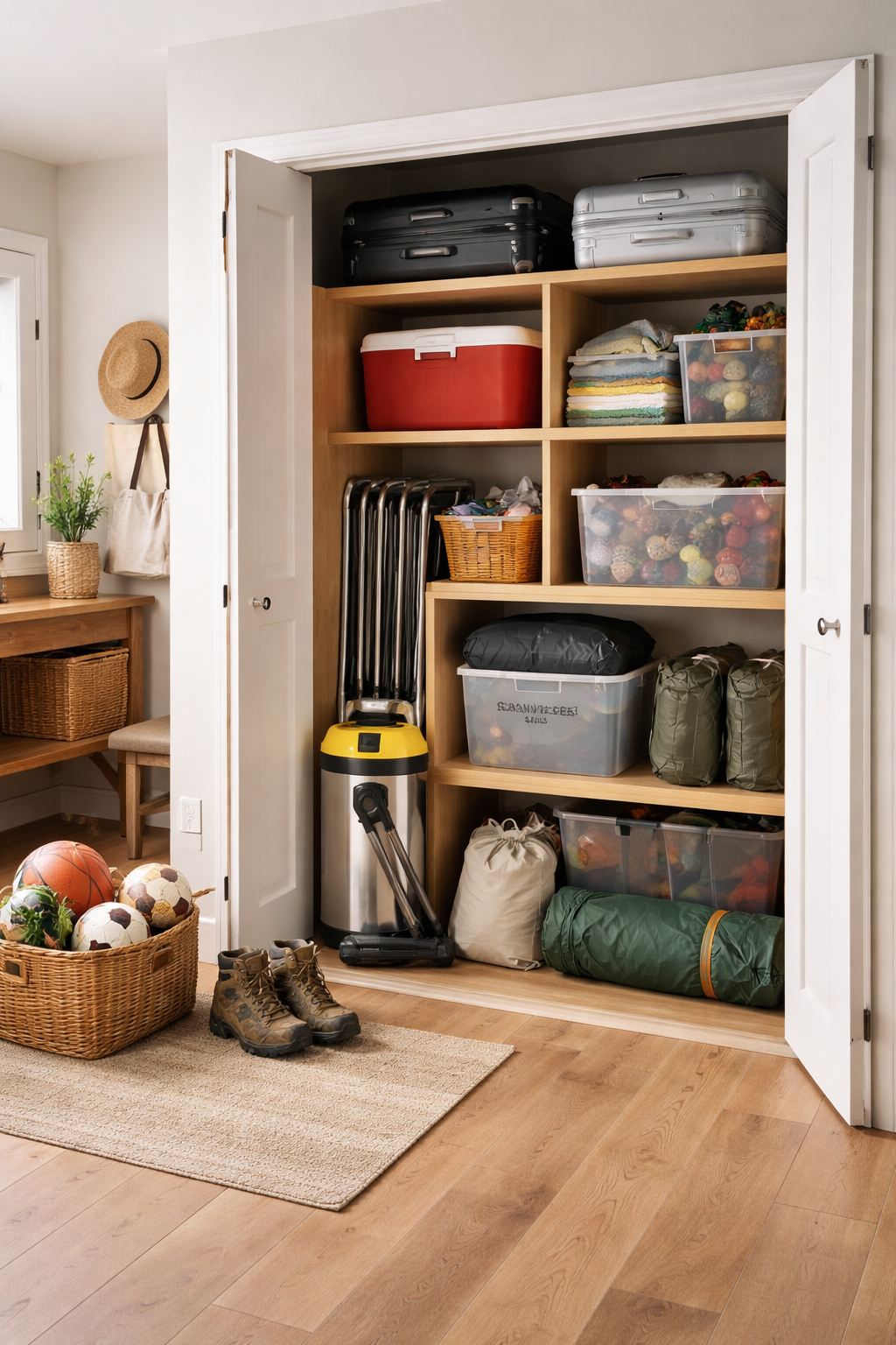 store bulky items properly