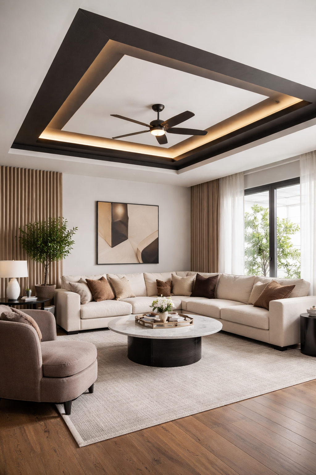 contrasting colors elevate ceilings