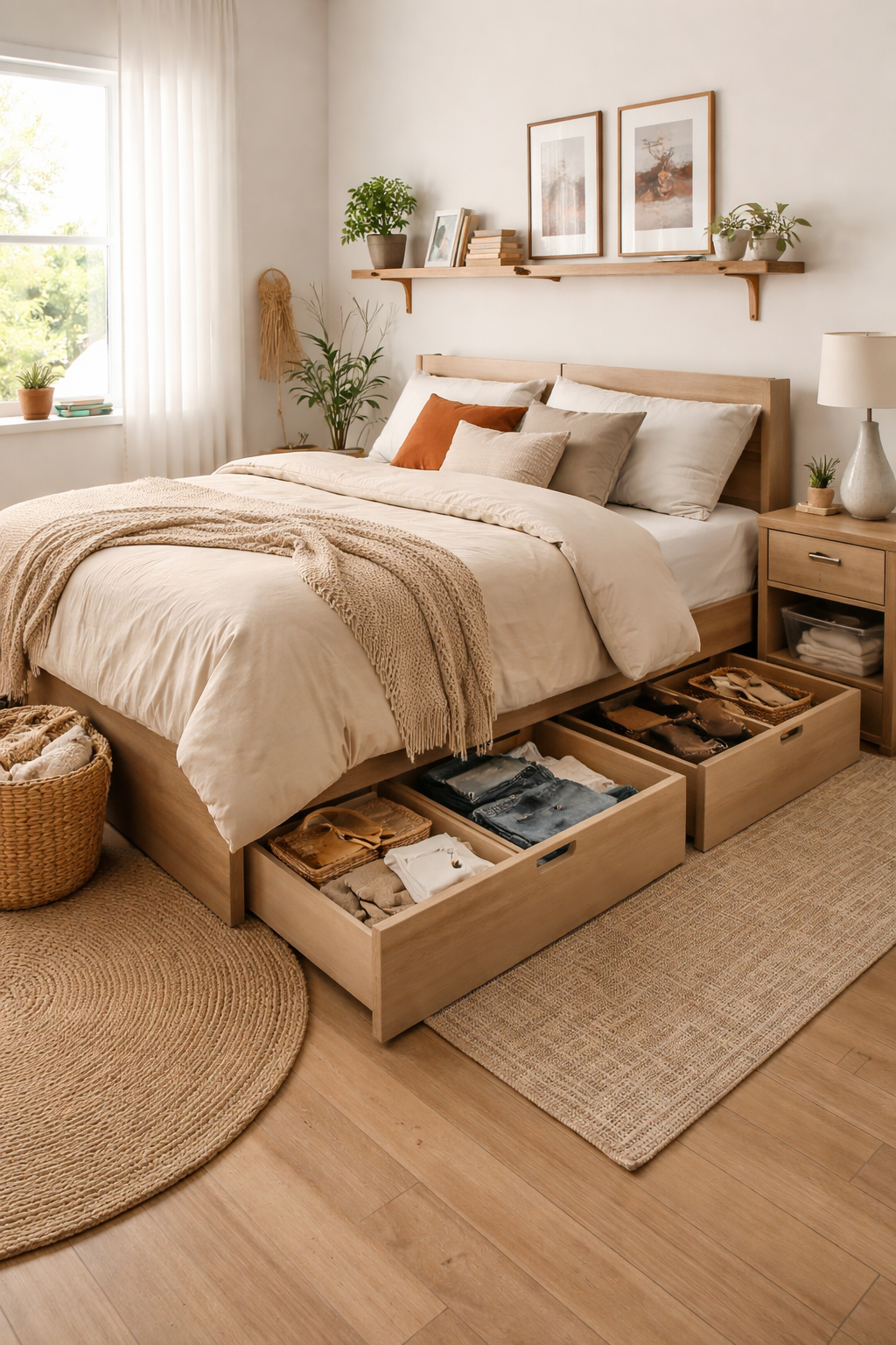 hidden under bed storage solutions