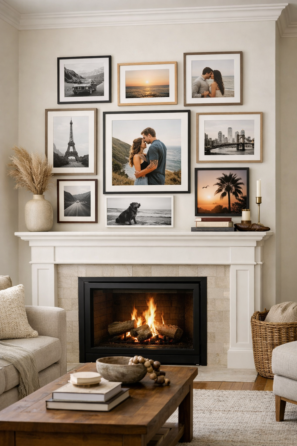 personalized gallery wall arrangement