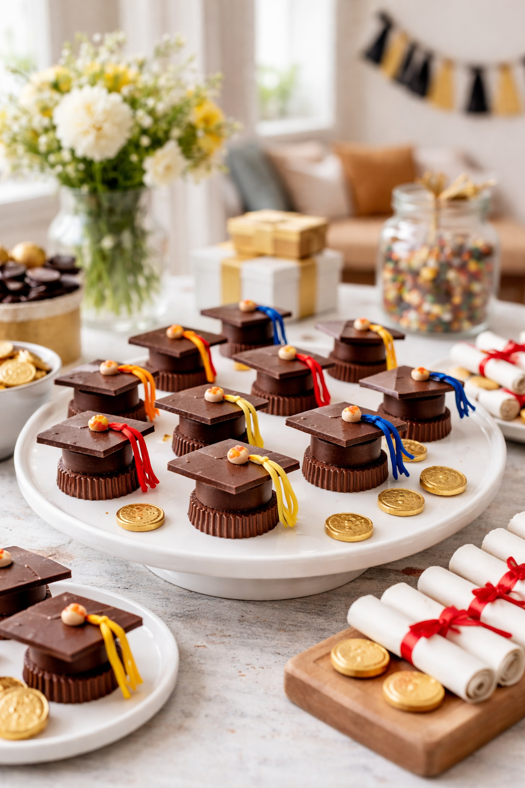 create edible graduation caps