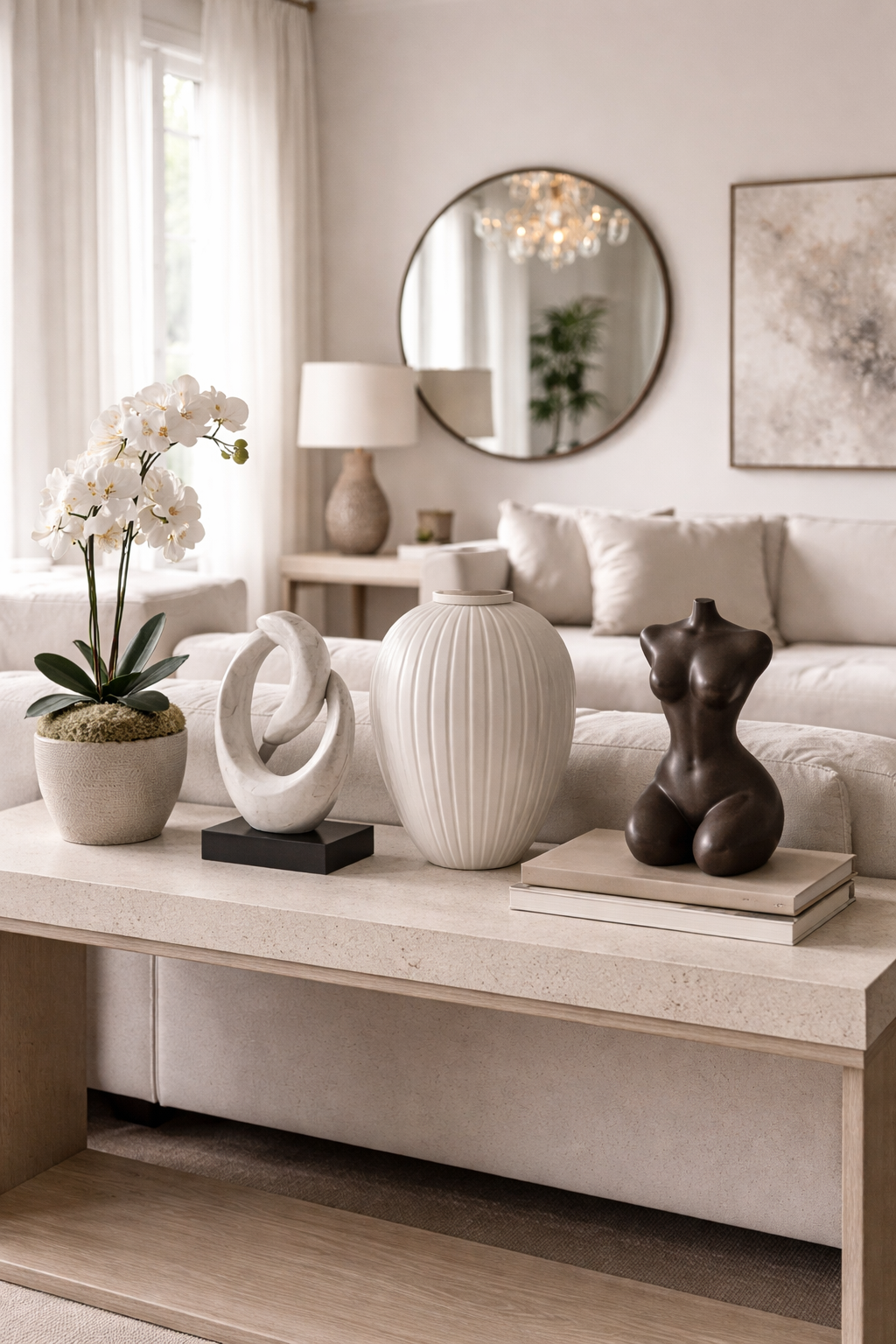 elegant decorative sculpture arrangement