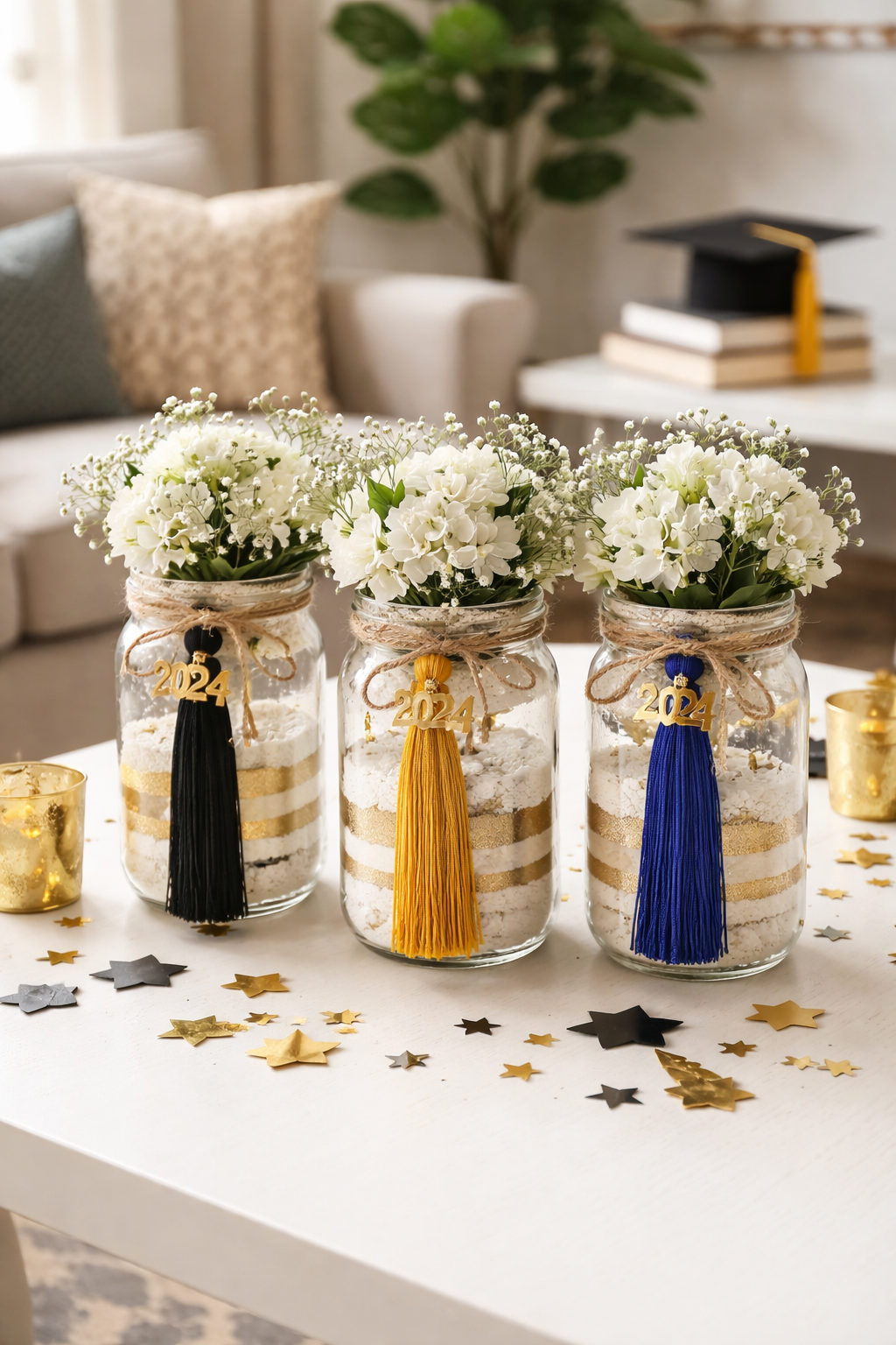 colorful tassels enhance decor