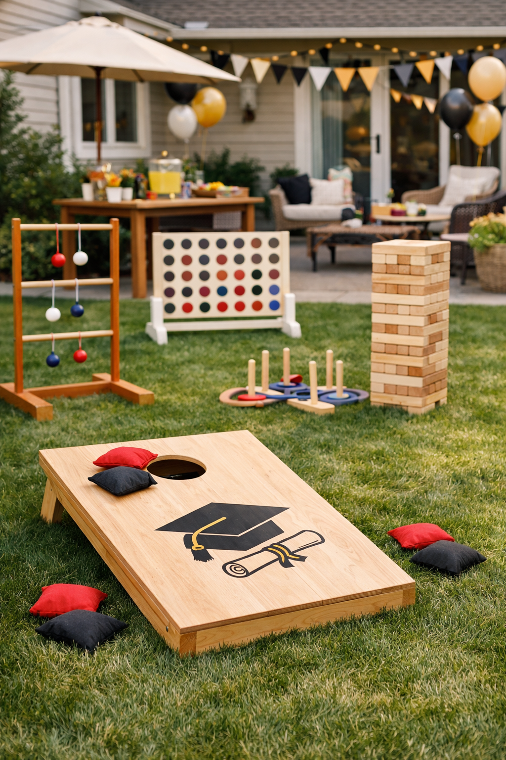 outdoor graduation lawn games
