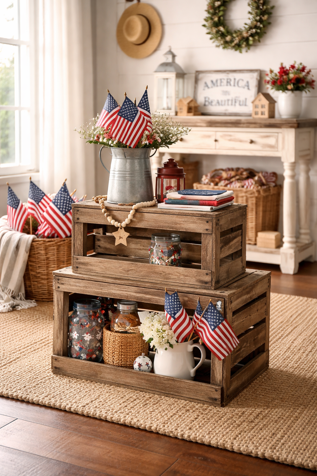 rustic versatile farmhouse crates