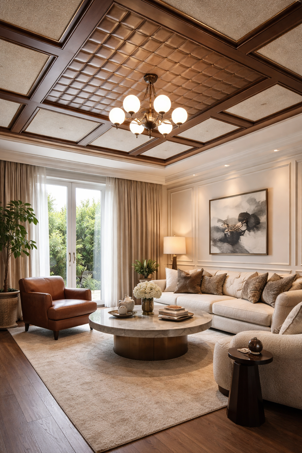 luxurious tactile ceiling panels