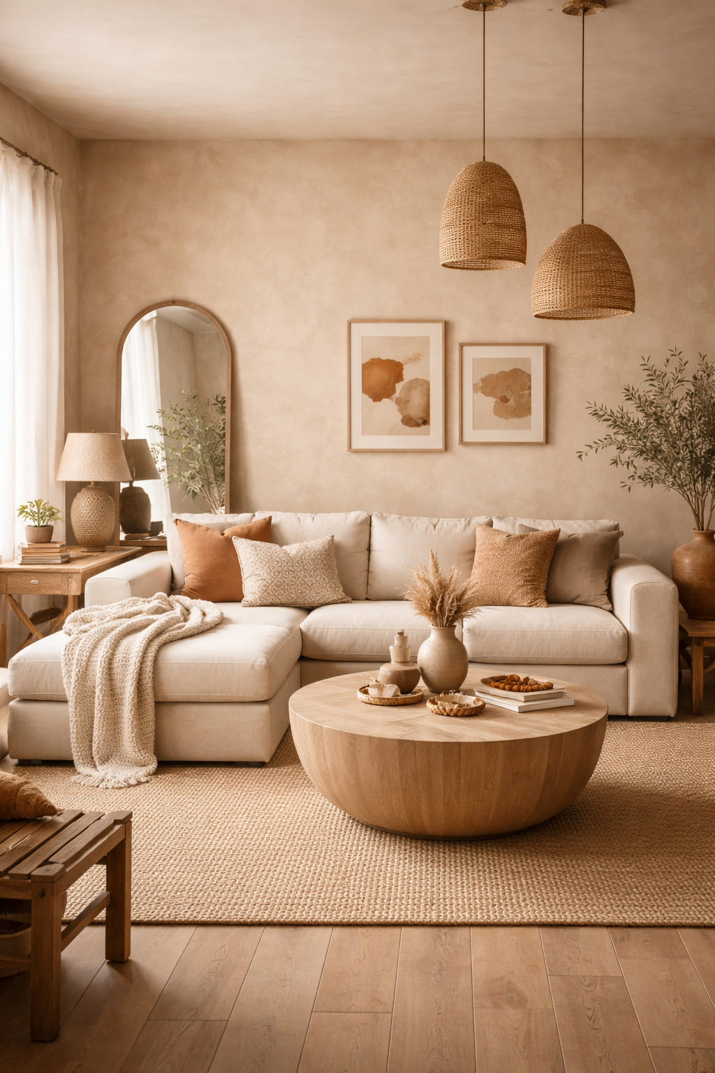 22 Modern Boho Living Room Ideas You'll Absolutely Love 10 earthy neutral textured elegance