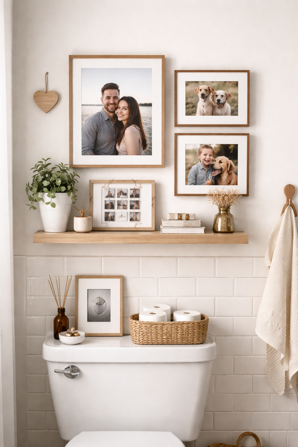 25 Gorgeous Above Toilet Decor Ideas You’ll Want to Steal 10 personalized bathroom wall decor