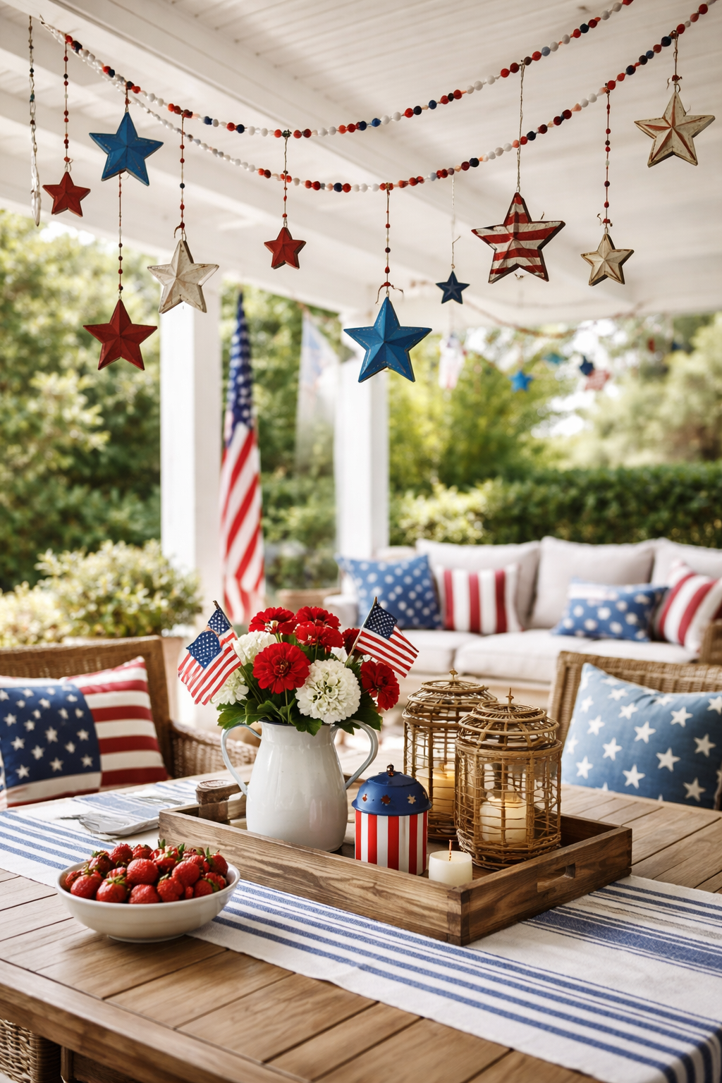 patriotic charm decorations