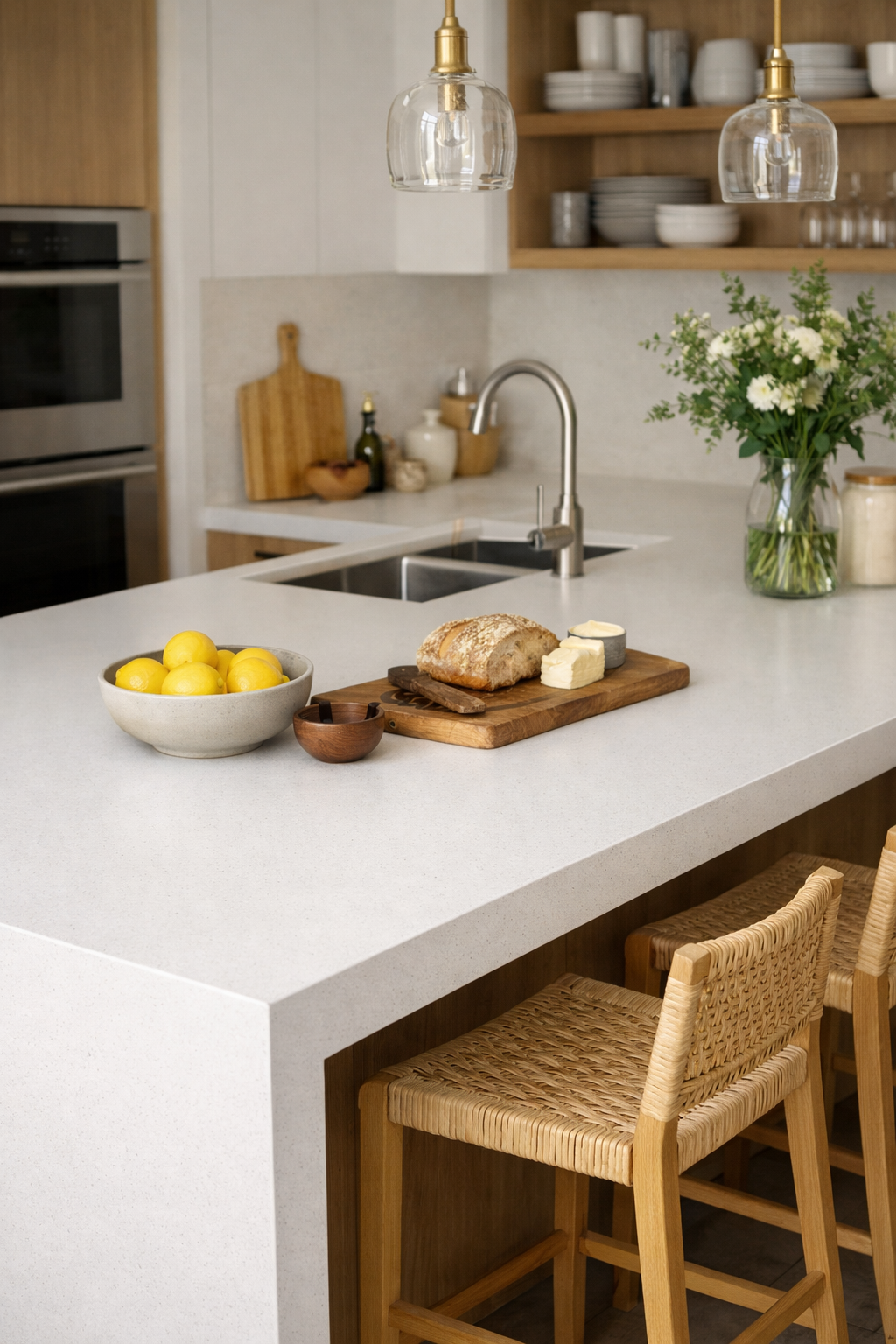 28 Stylish & Functional Kitchen Countertop Ideas to Try Now 10 durable seamless customizable surfaces