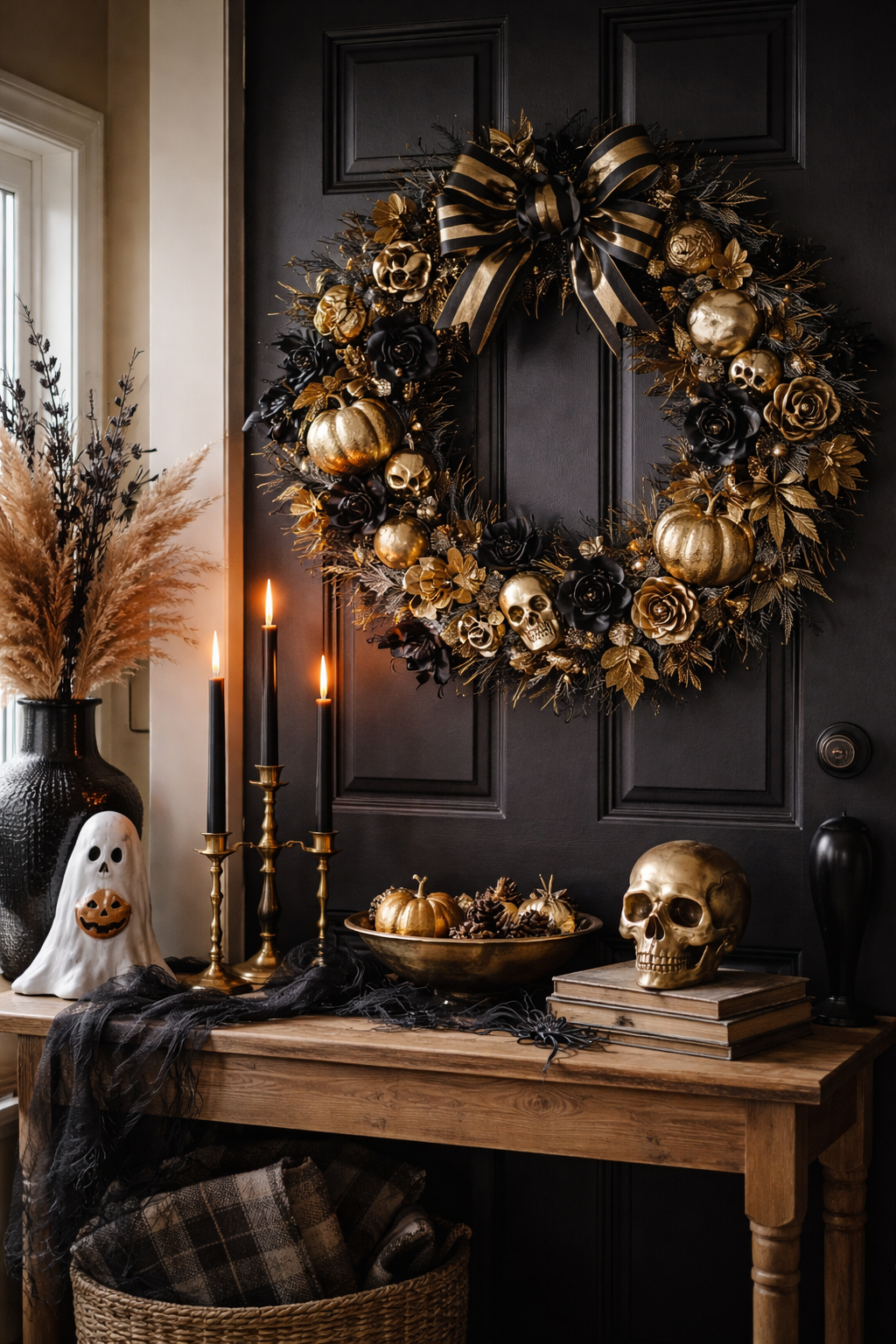45 Halloween Wreath Ideas to Impress Your Trick-or-Treaters Before October 10 Halloween Wreath