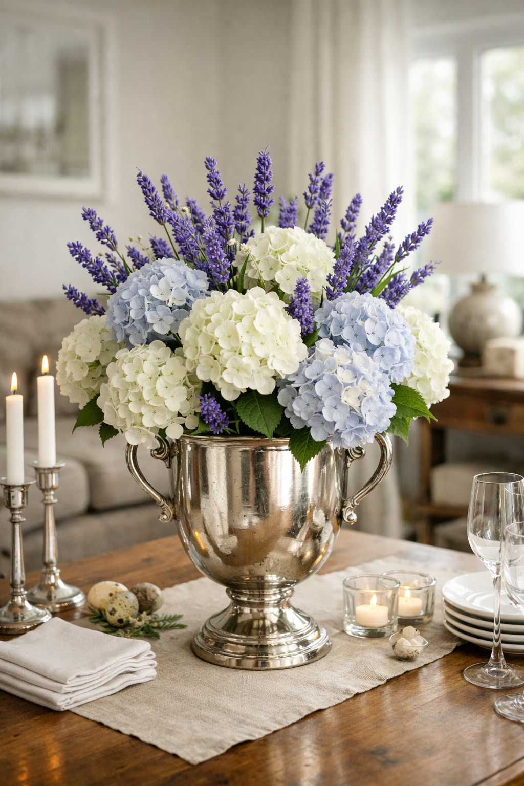 elegant floral spring centerpiece