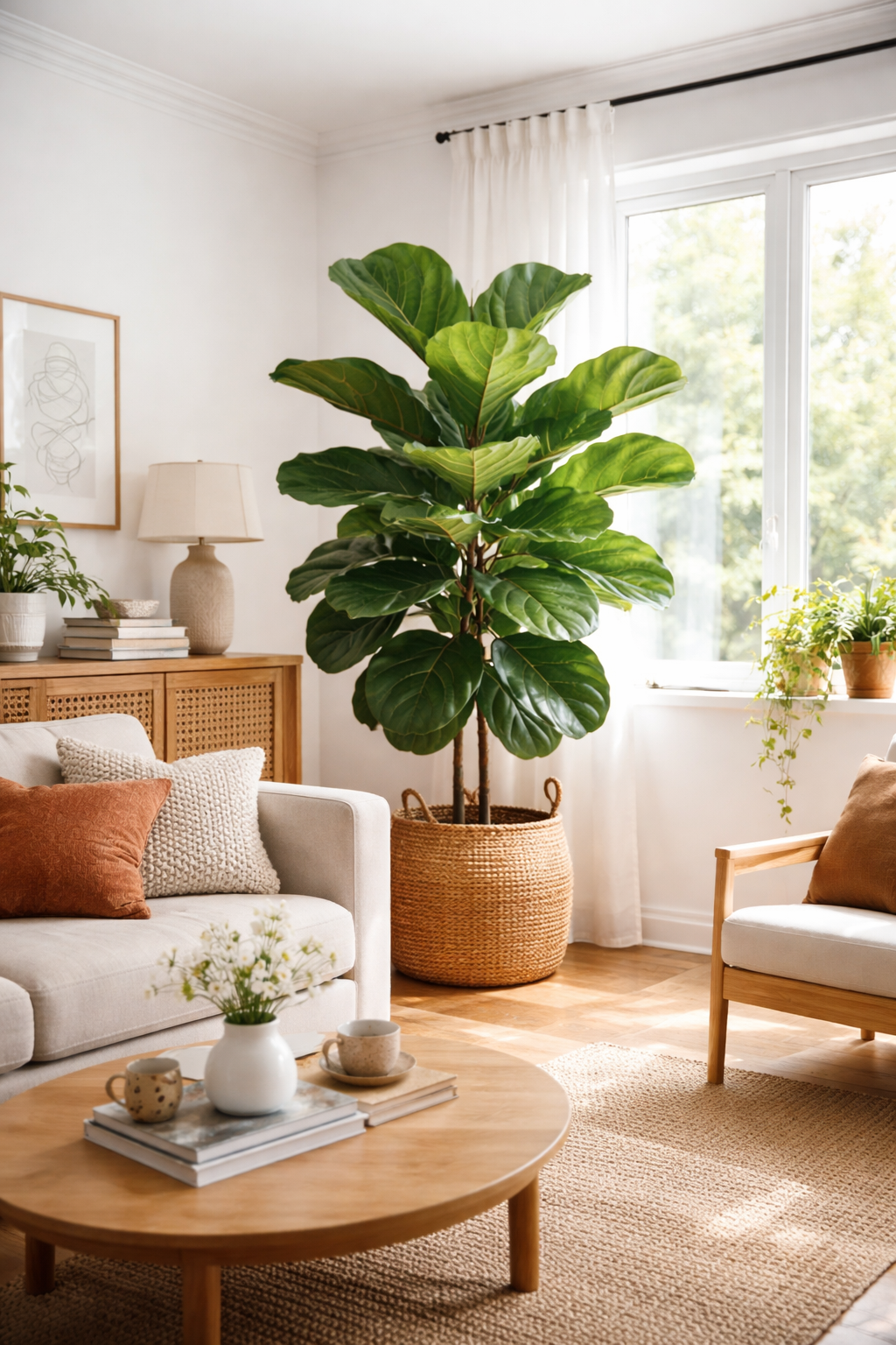 bold glossy fiddle leaves