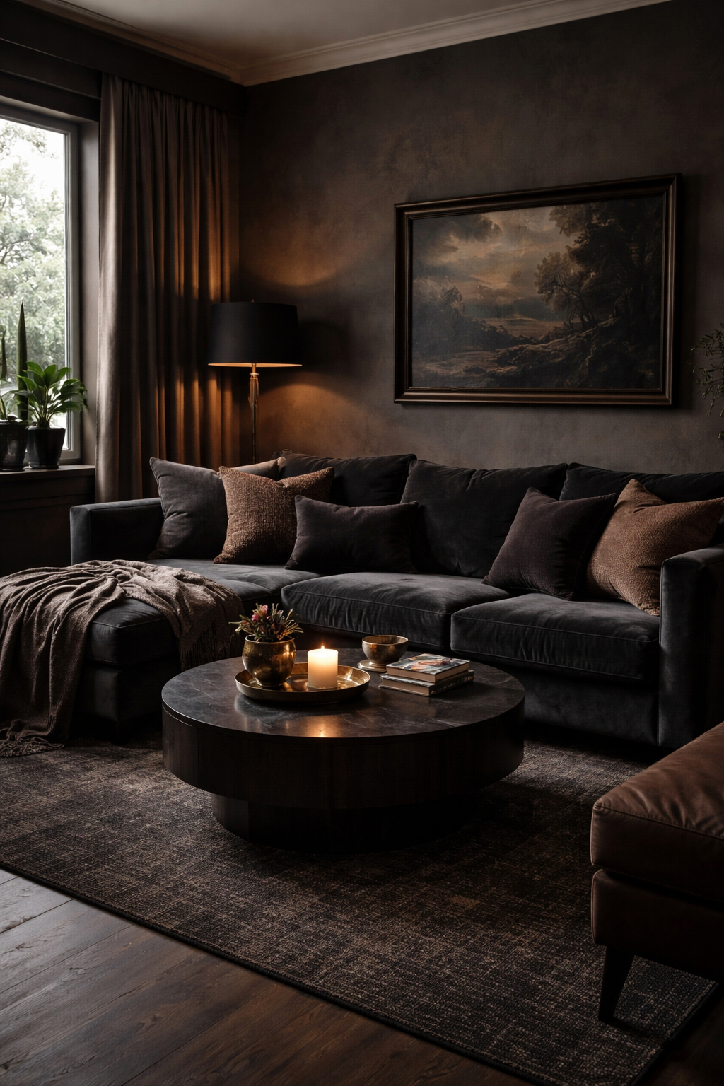 dark luxurious cozy ambiance
