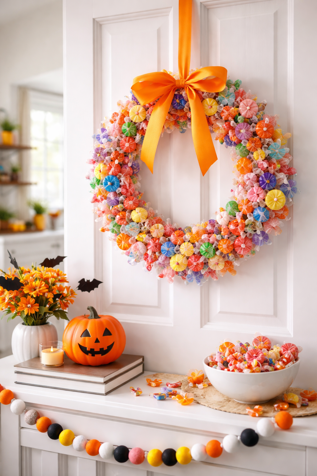 diy candy wreath