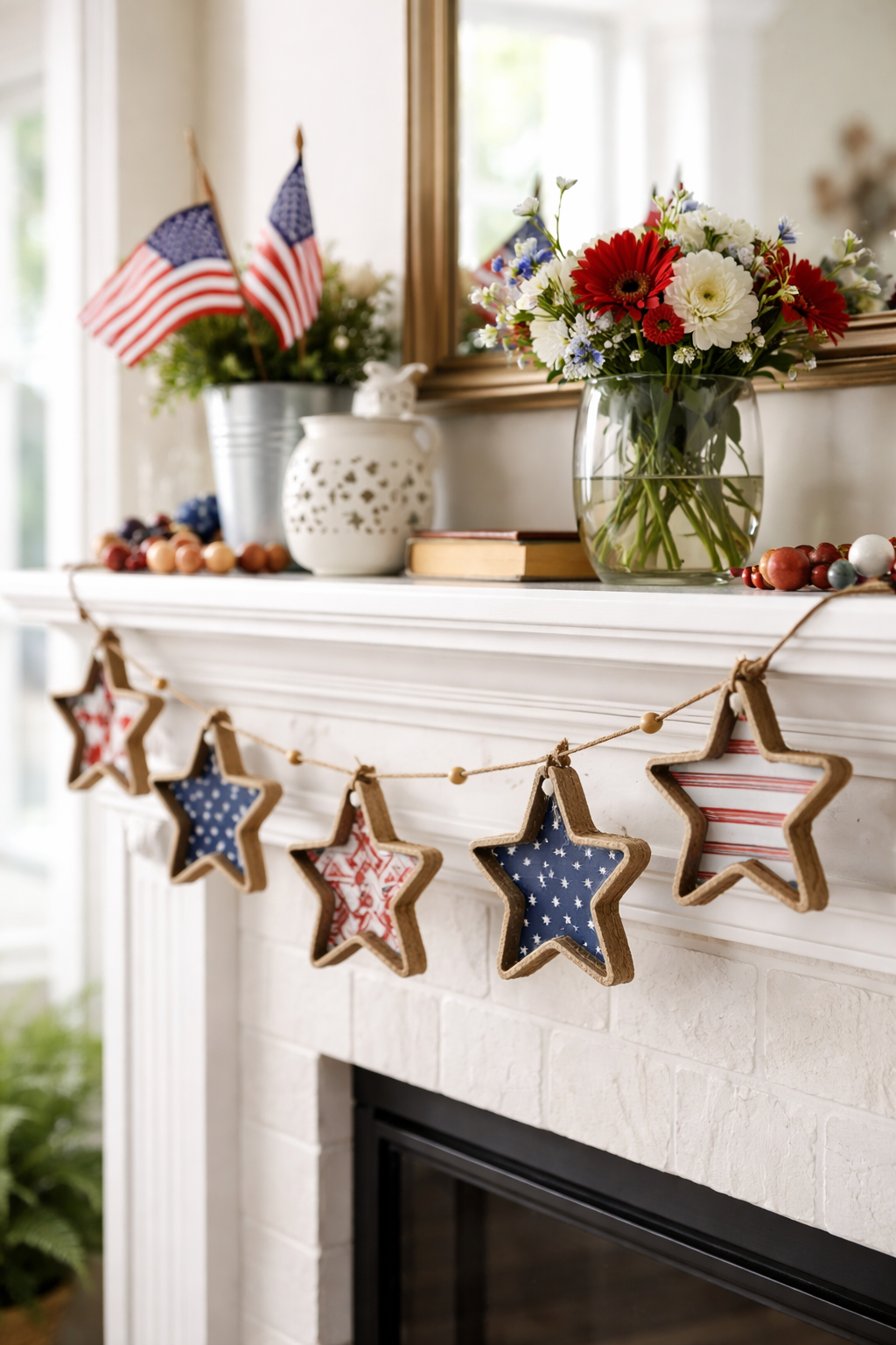 decorative mason jar star garland