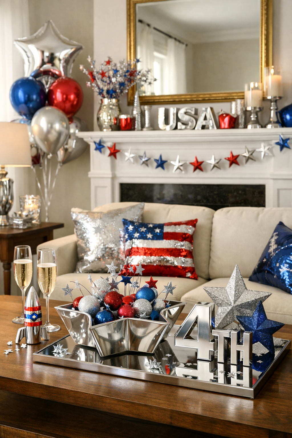 metallic accents elevate celebration decor