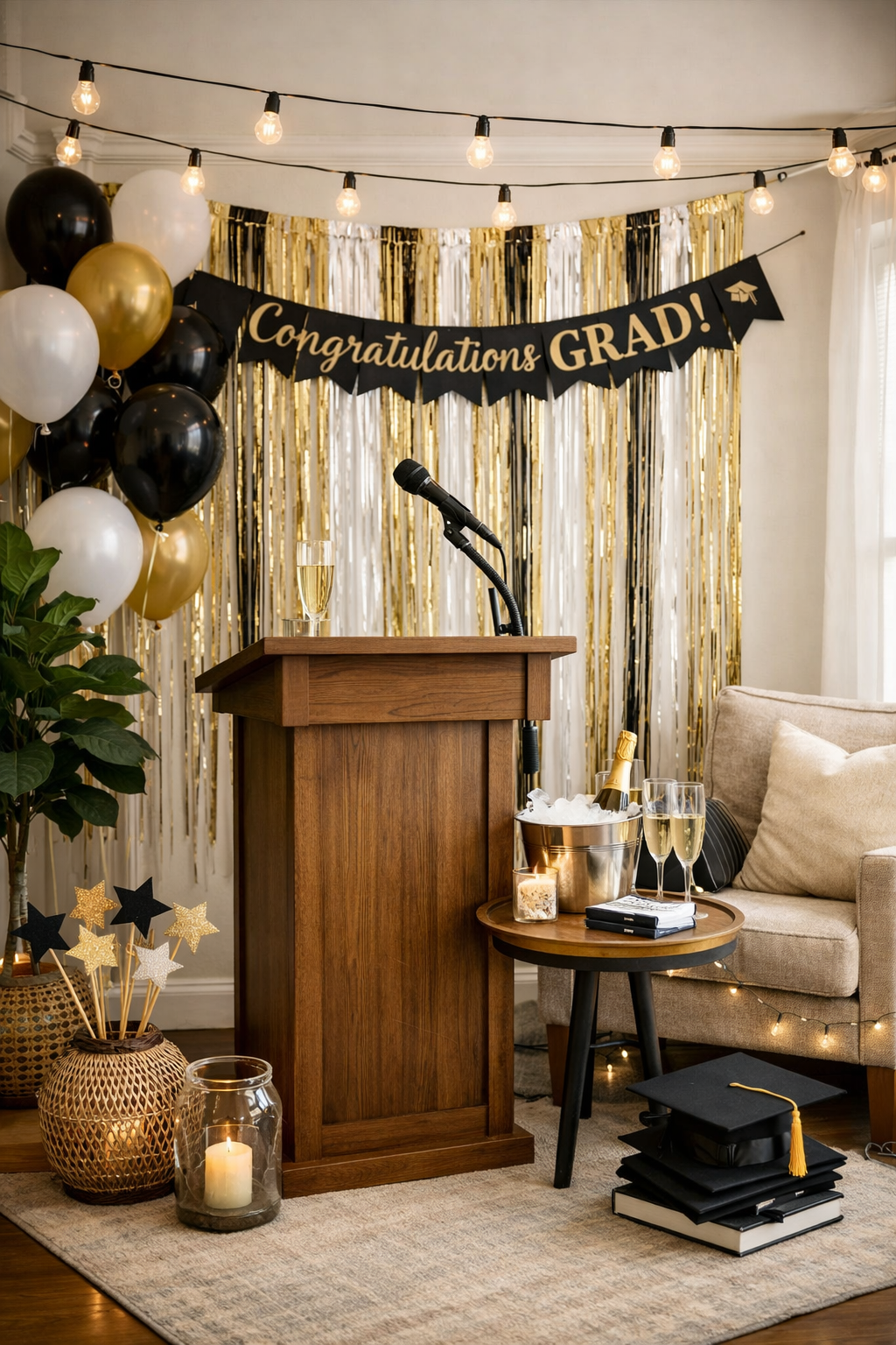 20 Epic Backyard Graduation Party Ideas for a Celebration to Remember 12 create celebratory speech corner