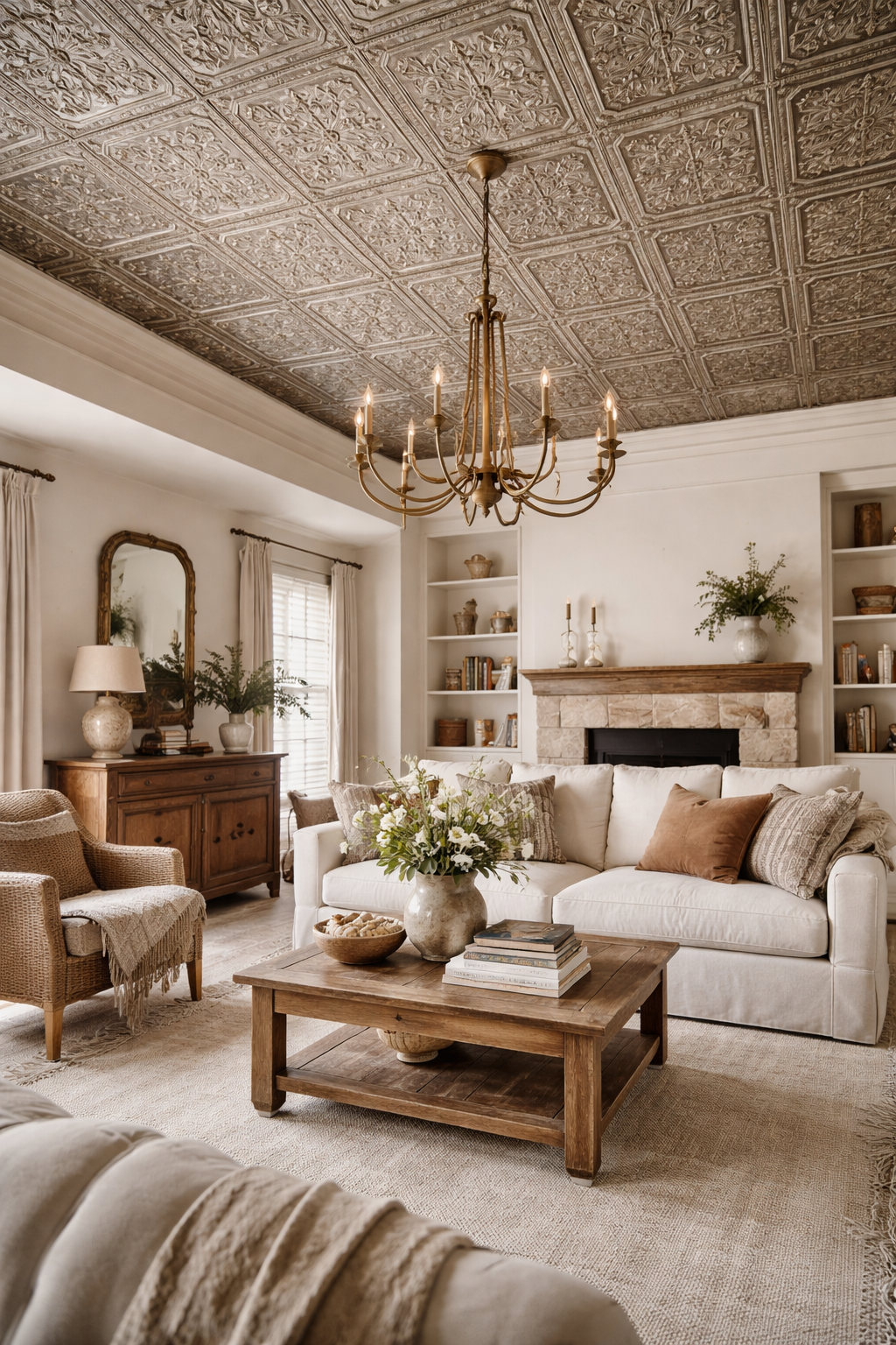 intricate metallic embossed patterns