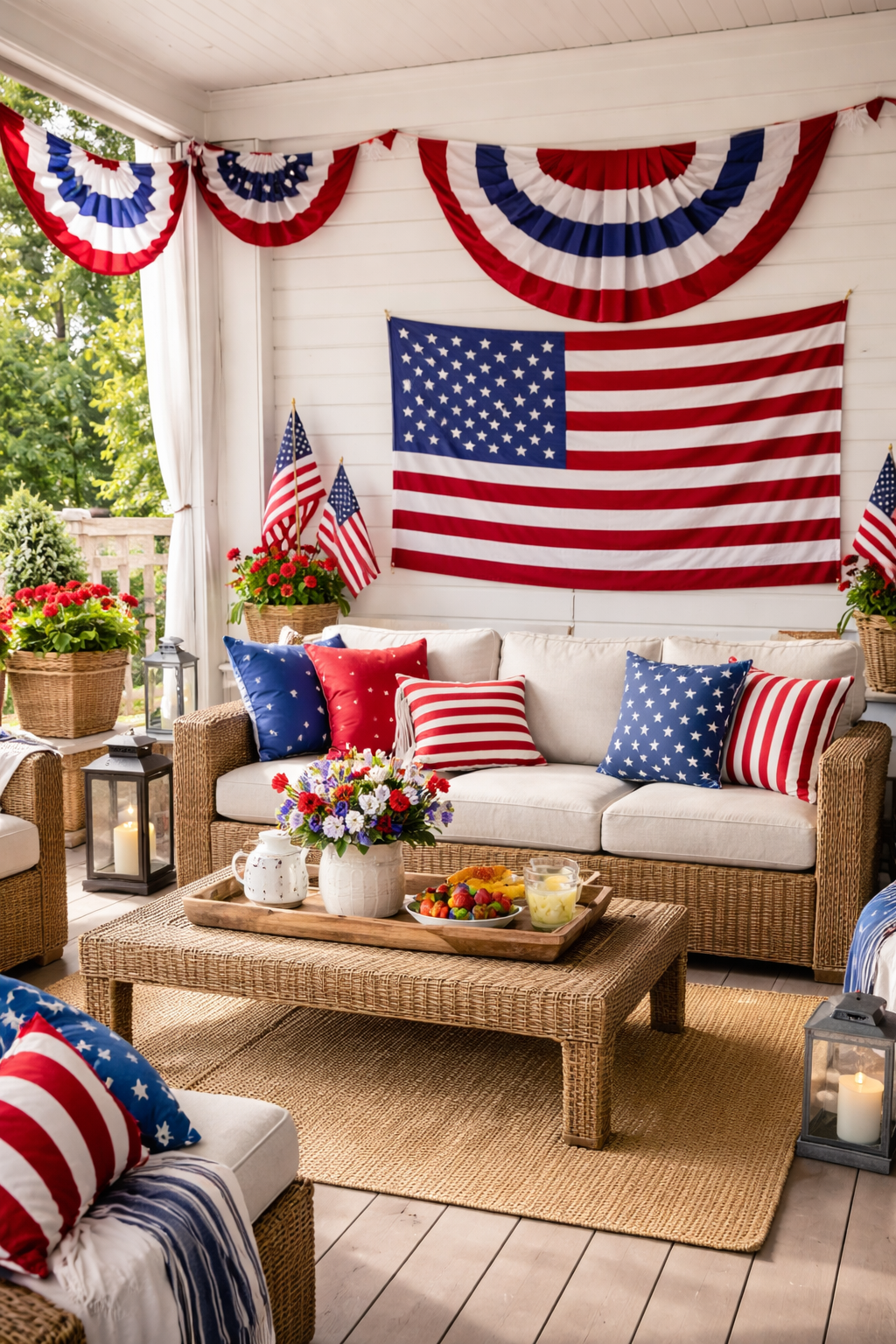 patriotic patio decoration ideas