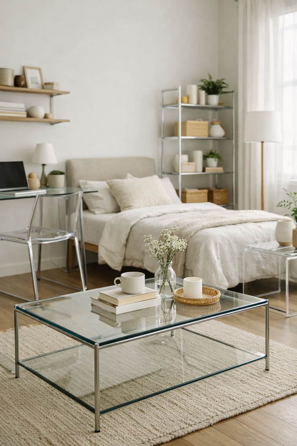 light airy minimalist furniture