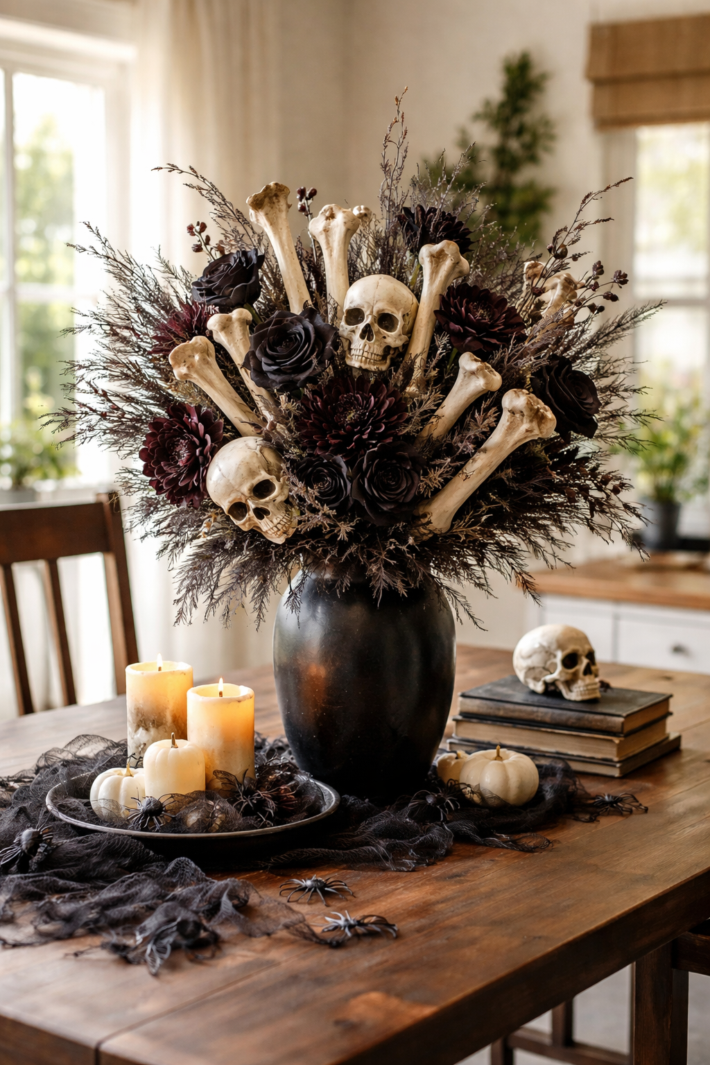 bouquet with bones