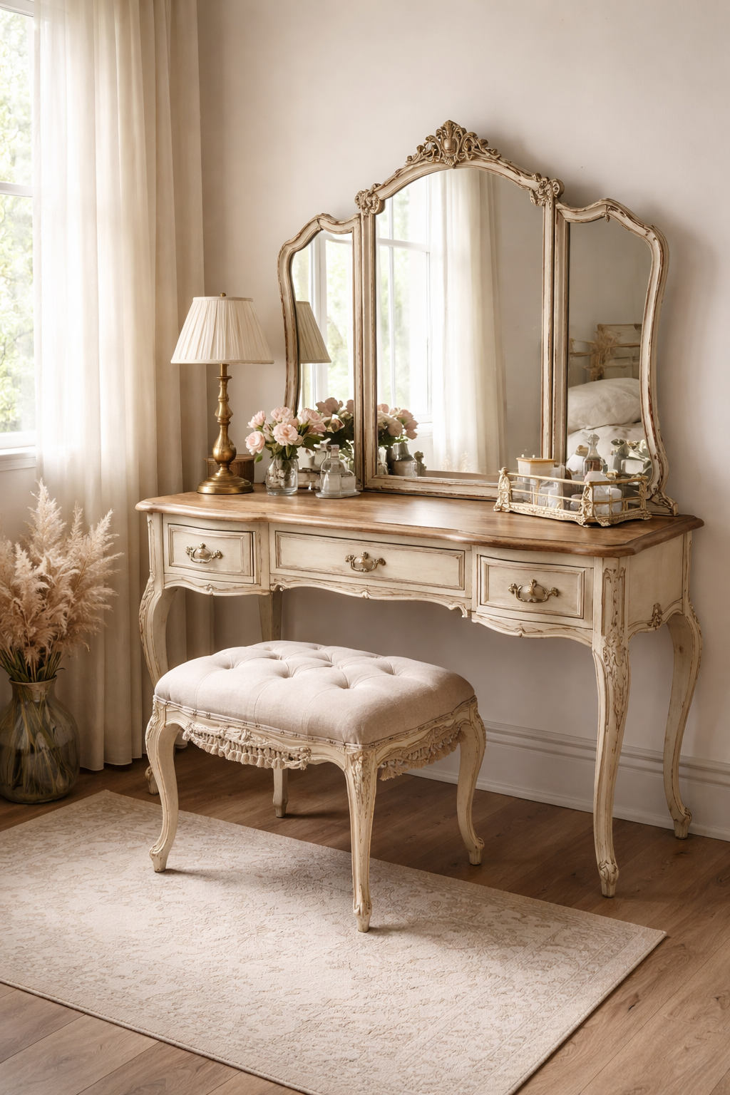 vintage charm with distressed wood