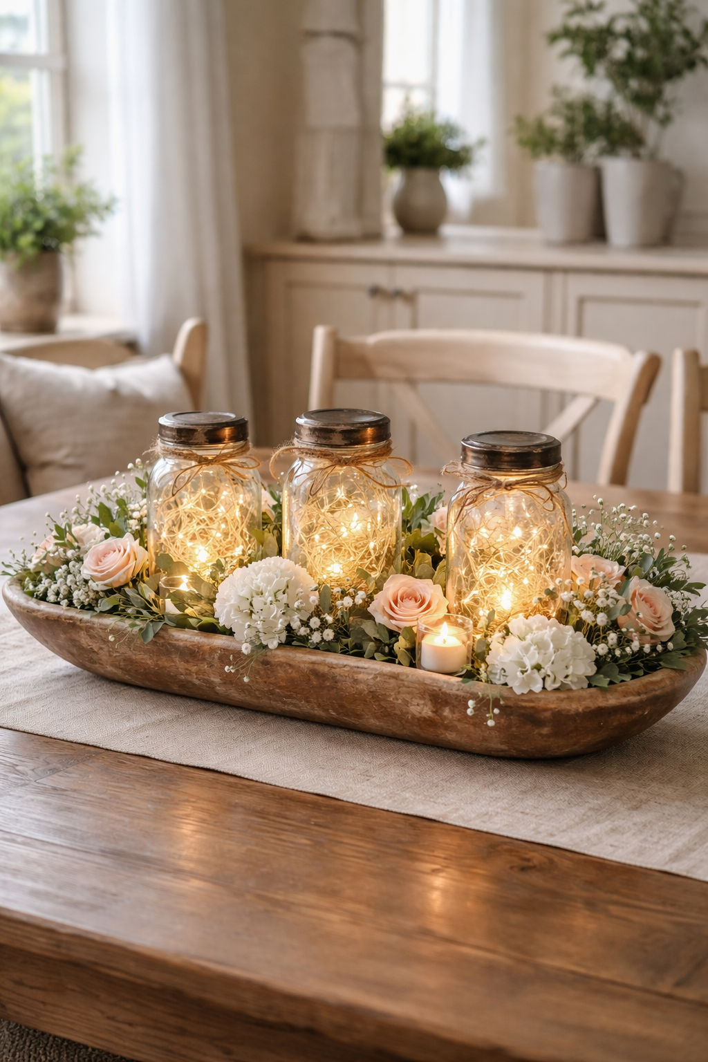 elegant rustic floral illumination