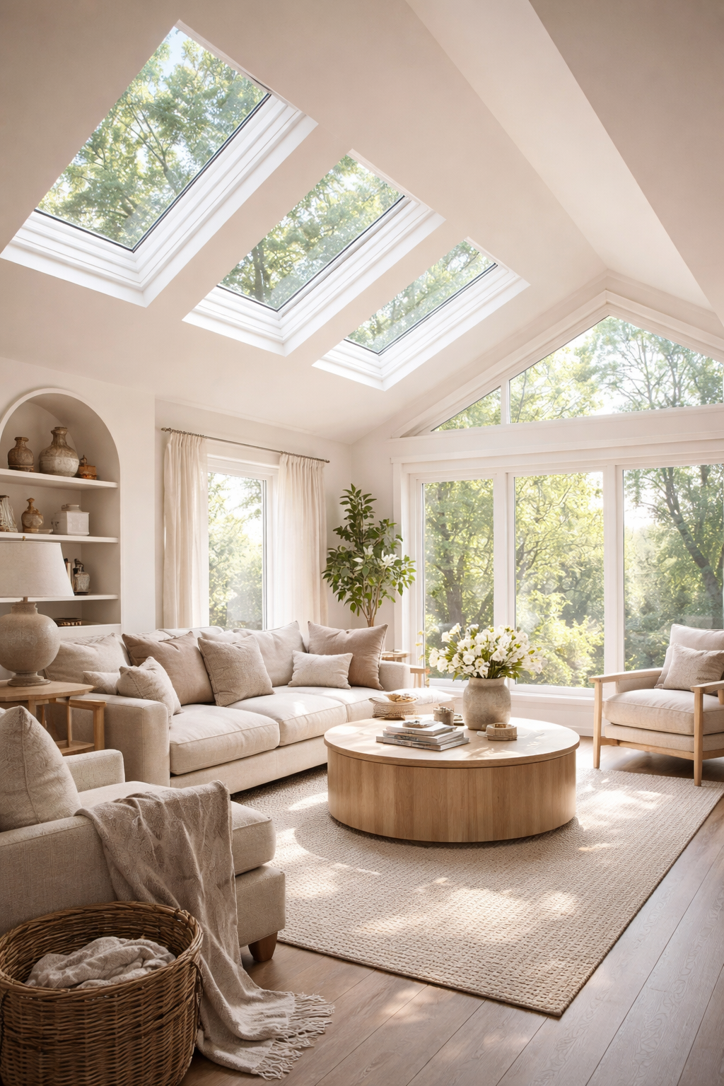 natural light enhances interior elegance