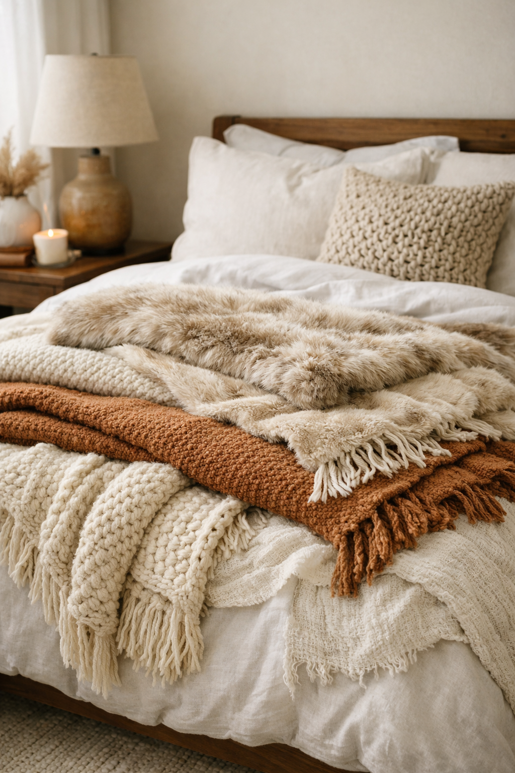variety of cozy textures