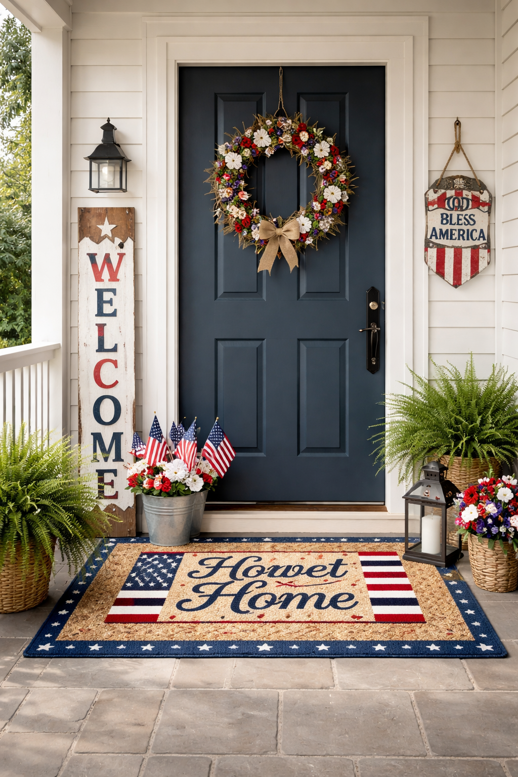 patriotic doorway festive decor