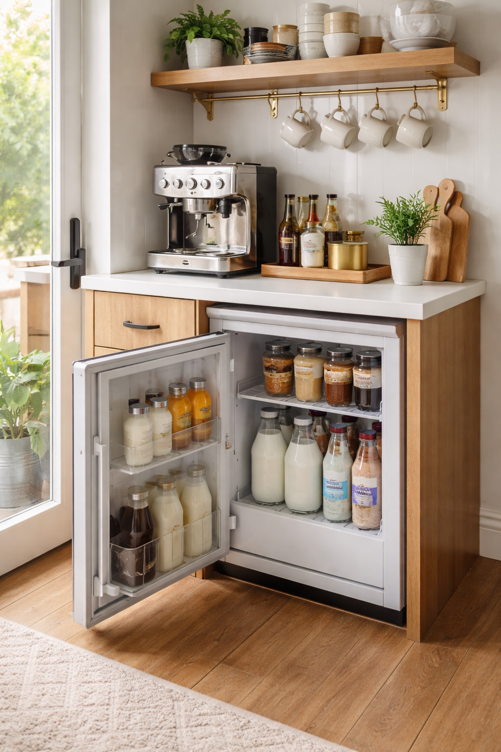 mini fridge for fresh dairy