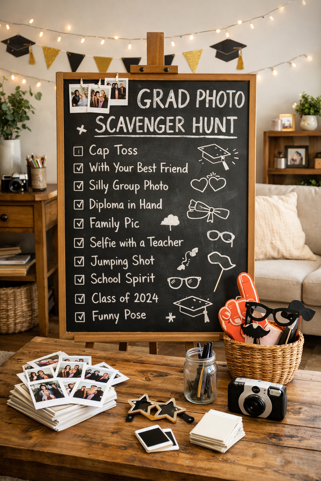 20 Epic Backyard Graduation Party Ideas for a Celebration to Remember 14 create graduation photo scavenger hunt