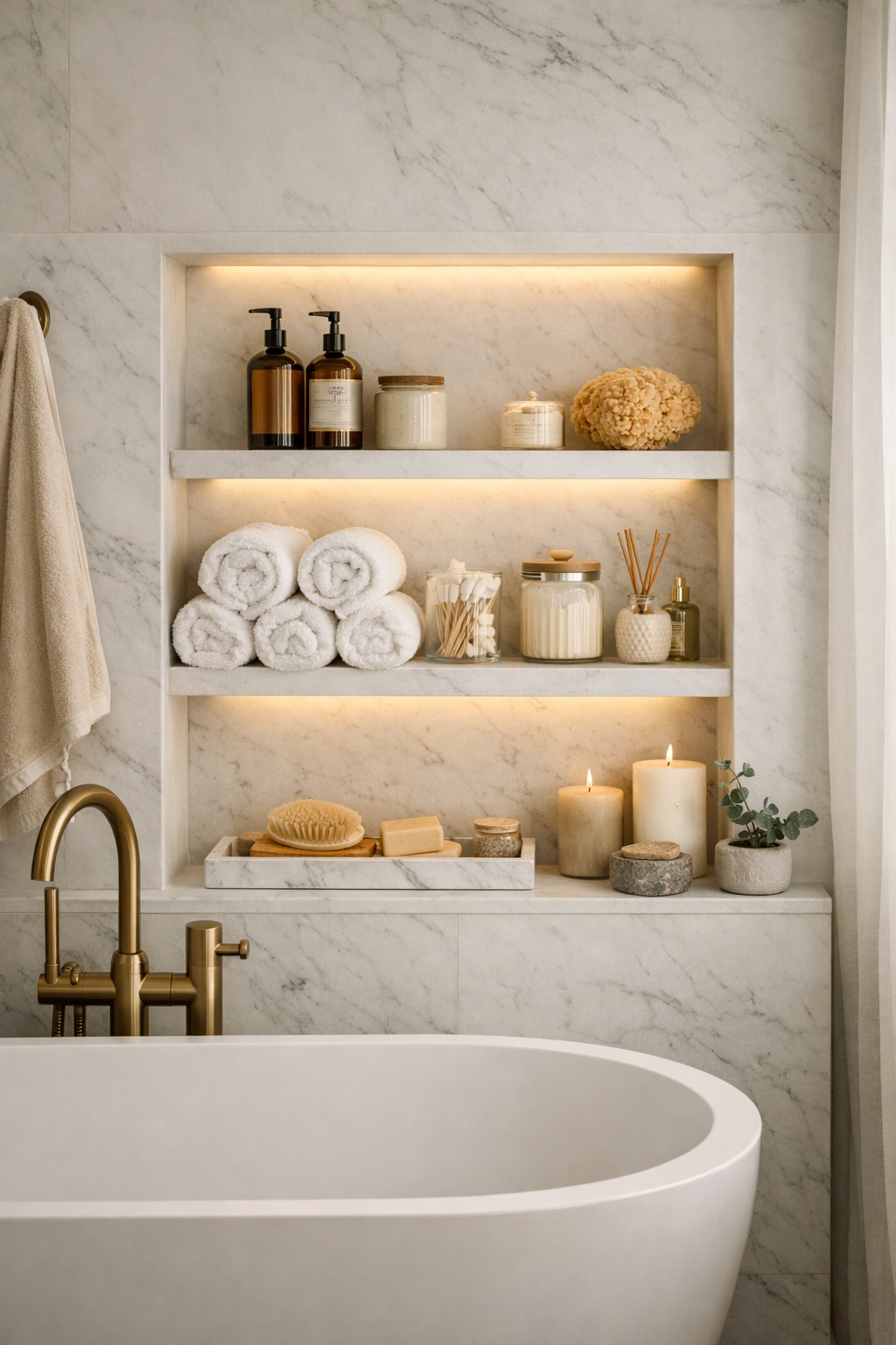 elegant built in storage solution