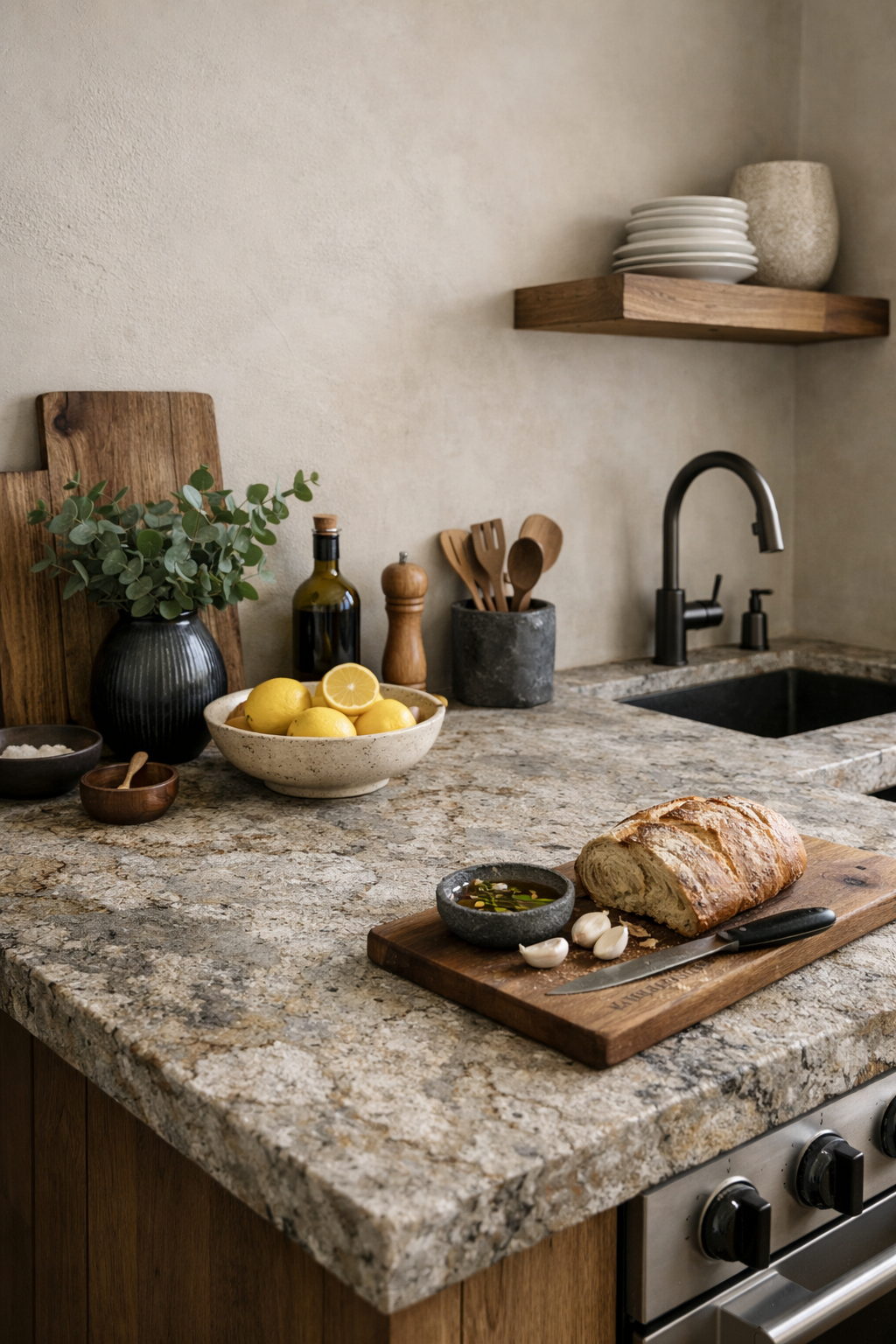 28 Stylish & Functional Kitchen Countertop Ideas to Try Now 14 textured natural durable surfaces