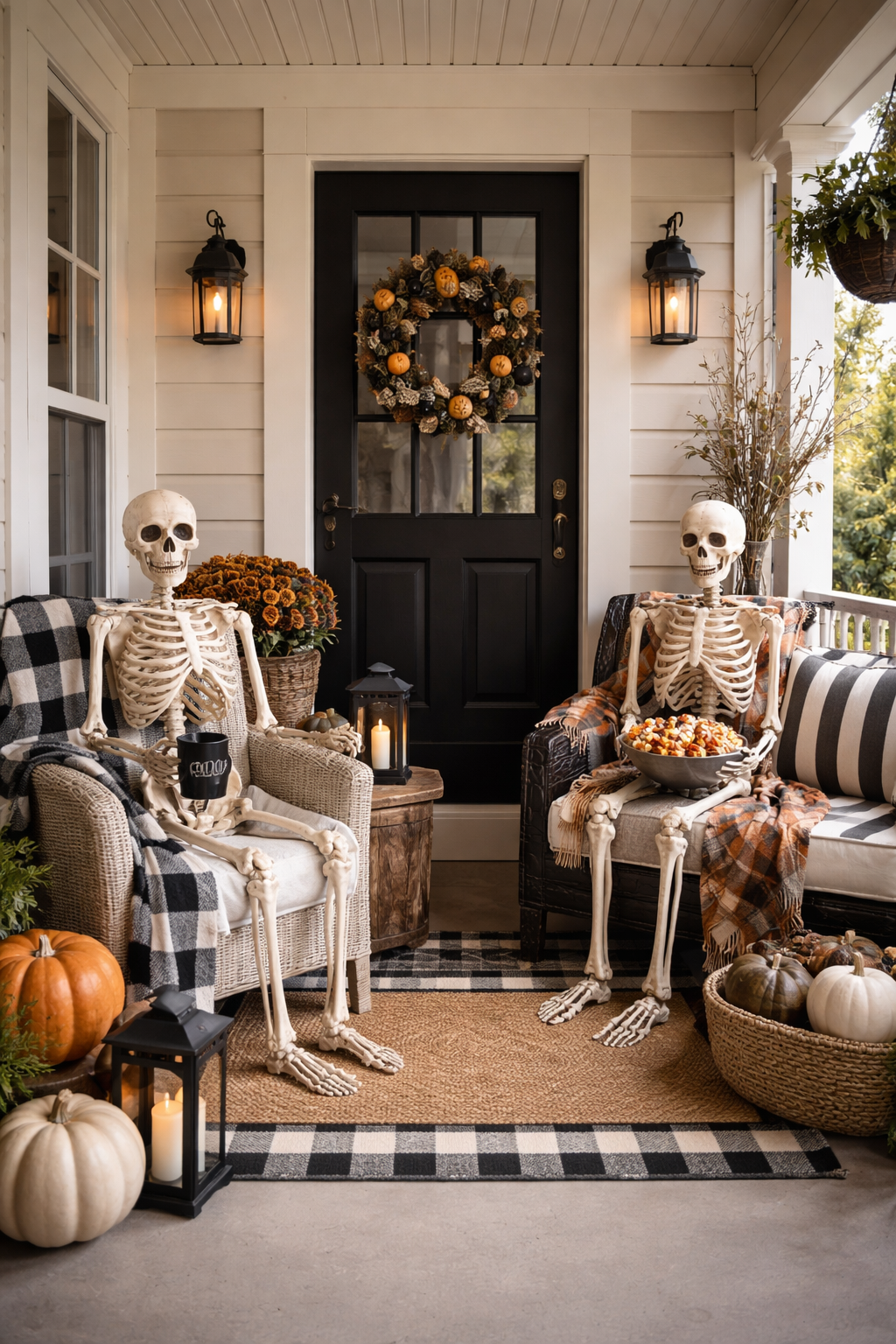 porch skeletons