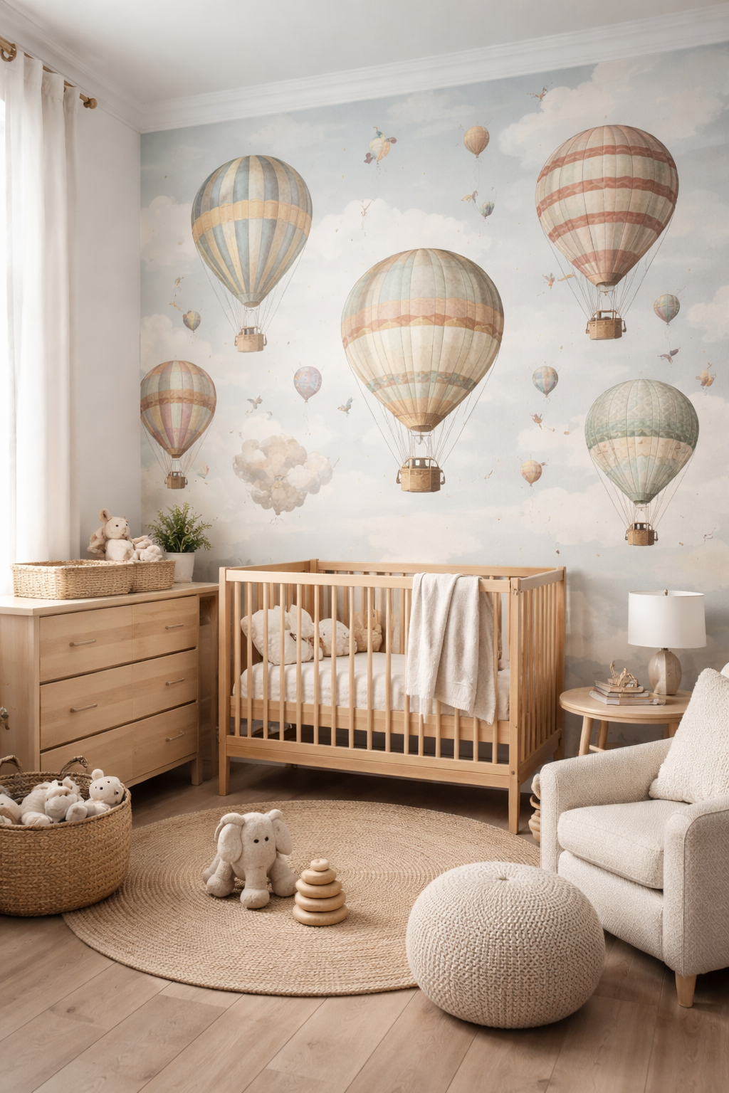 colorful balloon sky decor