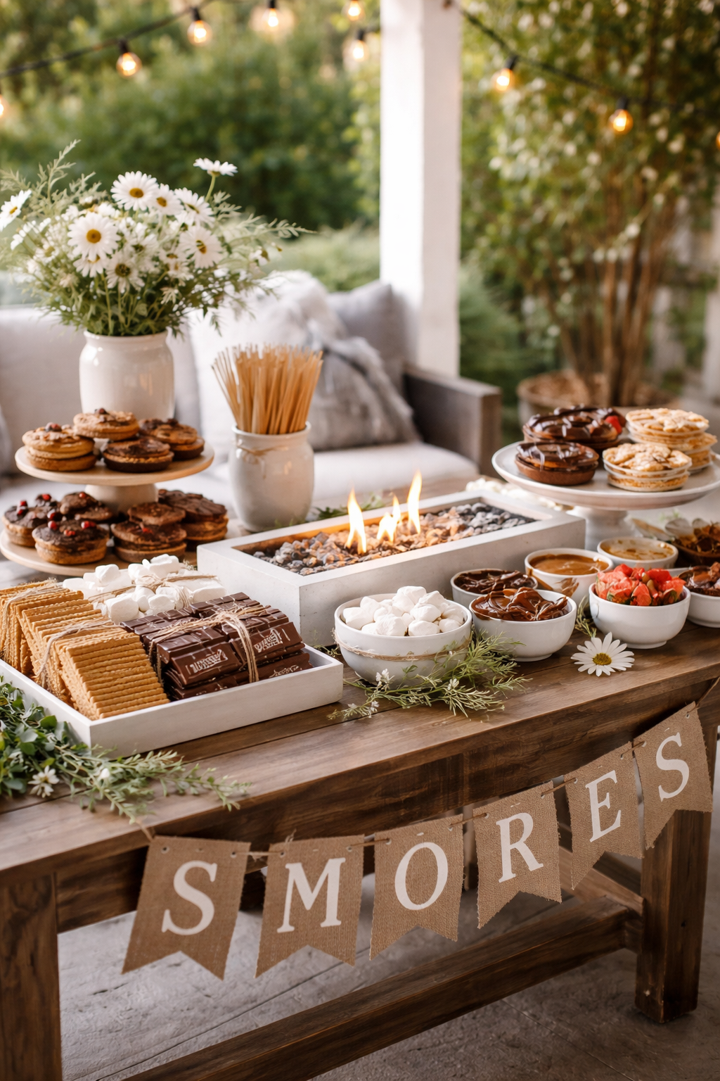 set up a sweet dessert station